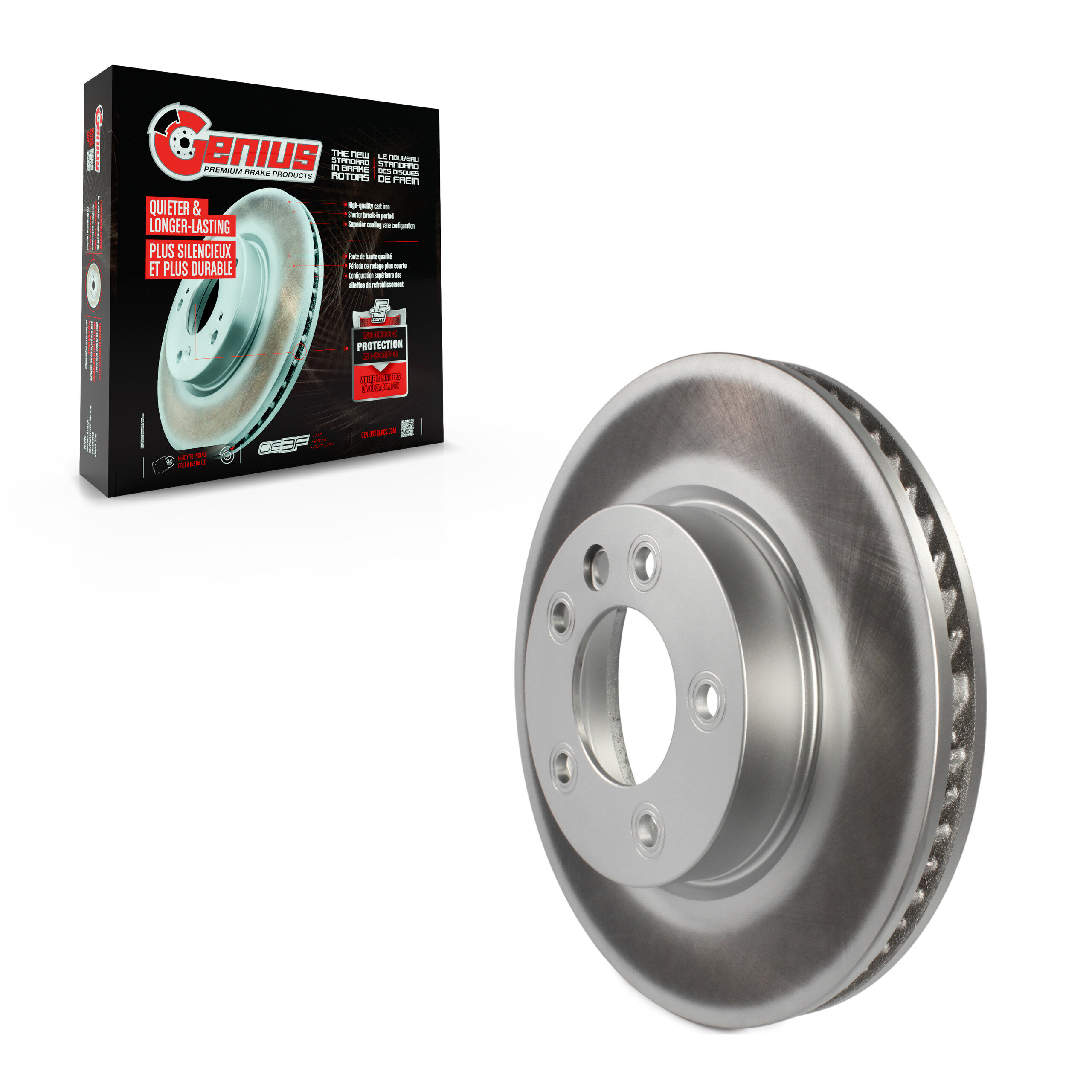 Genius - GCR-980229 - Front Right Disc Brake Rotor