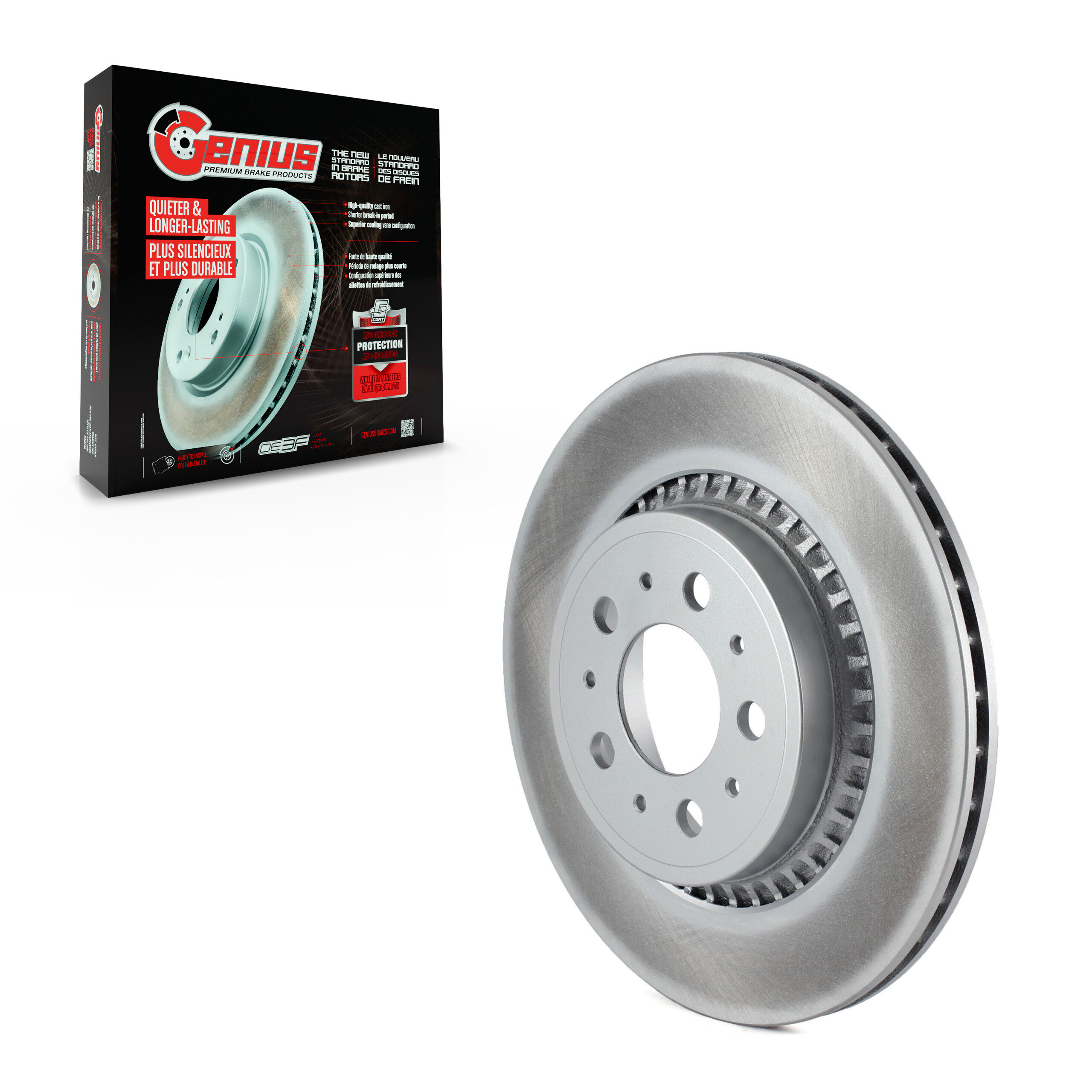 Genius - GCR-980276 - Rear Disc Brake Rotor