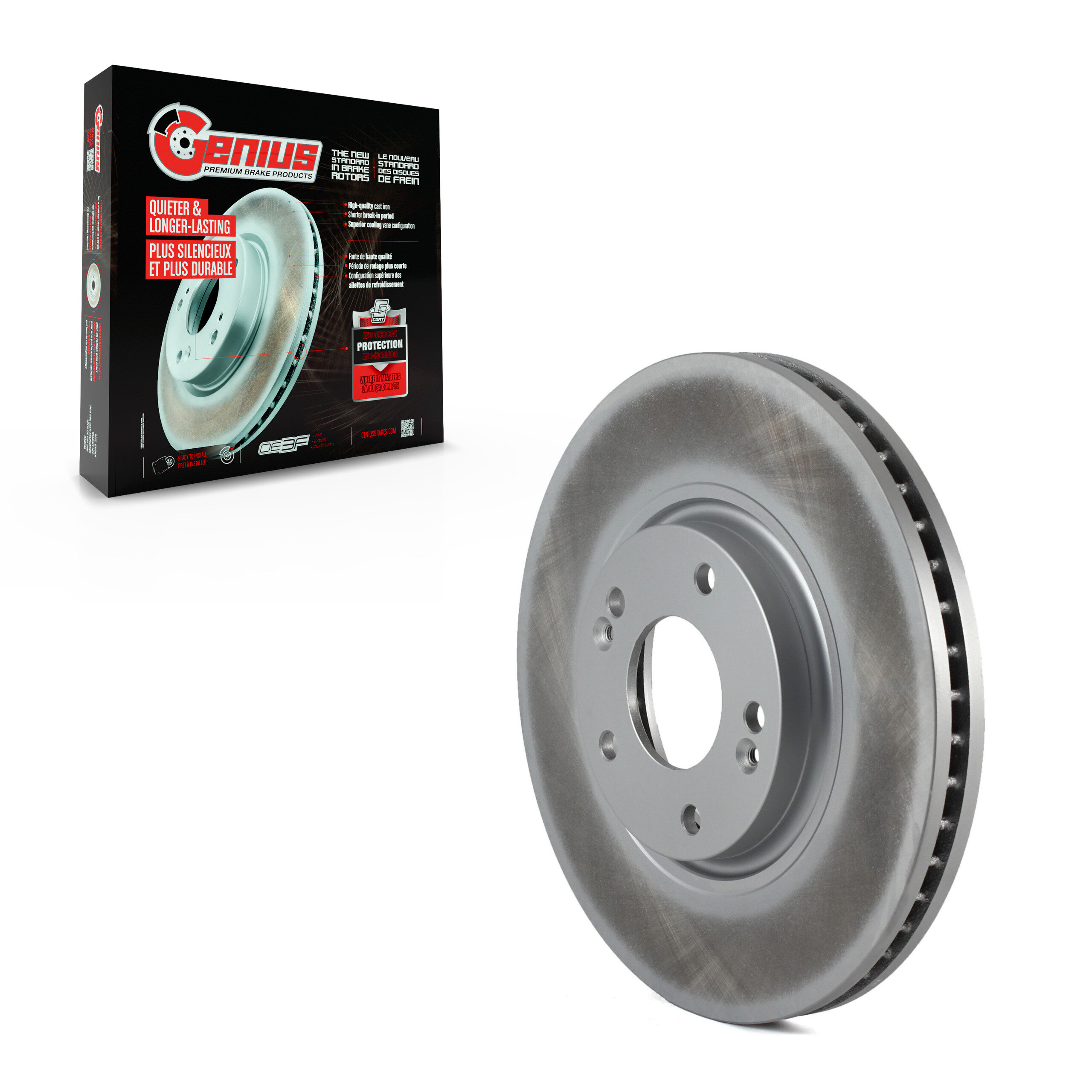 Genius - GCR-980277 - Front Disc Brake Rotor