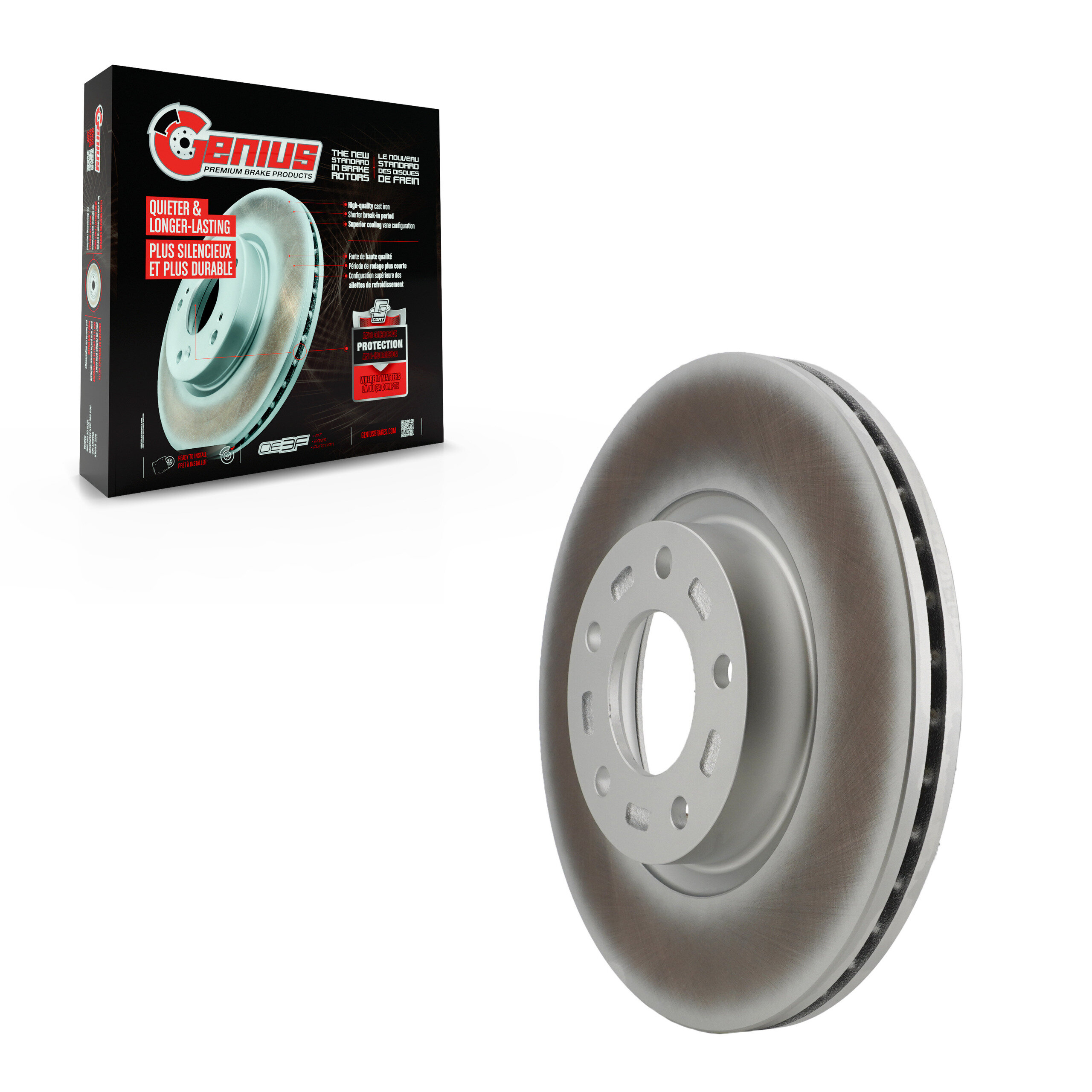 Genius - GCR-980283 - Front Disc Brake Rotor