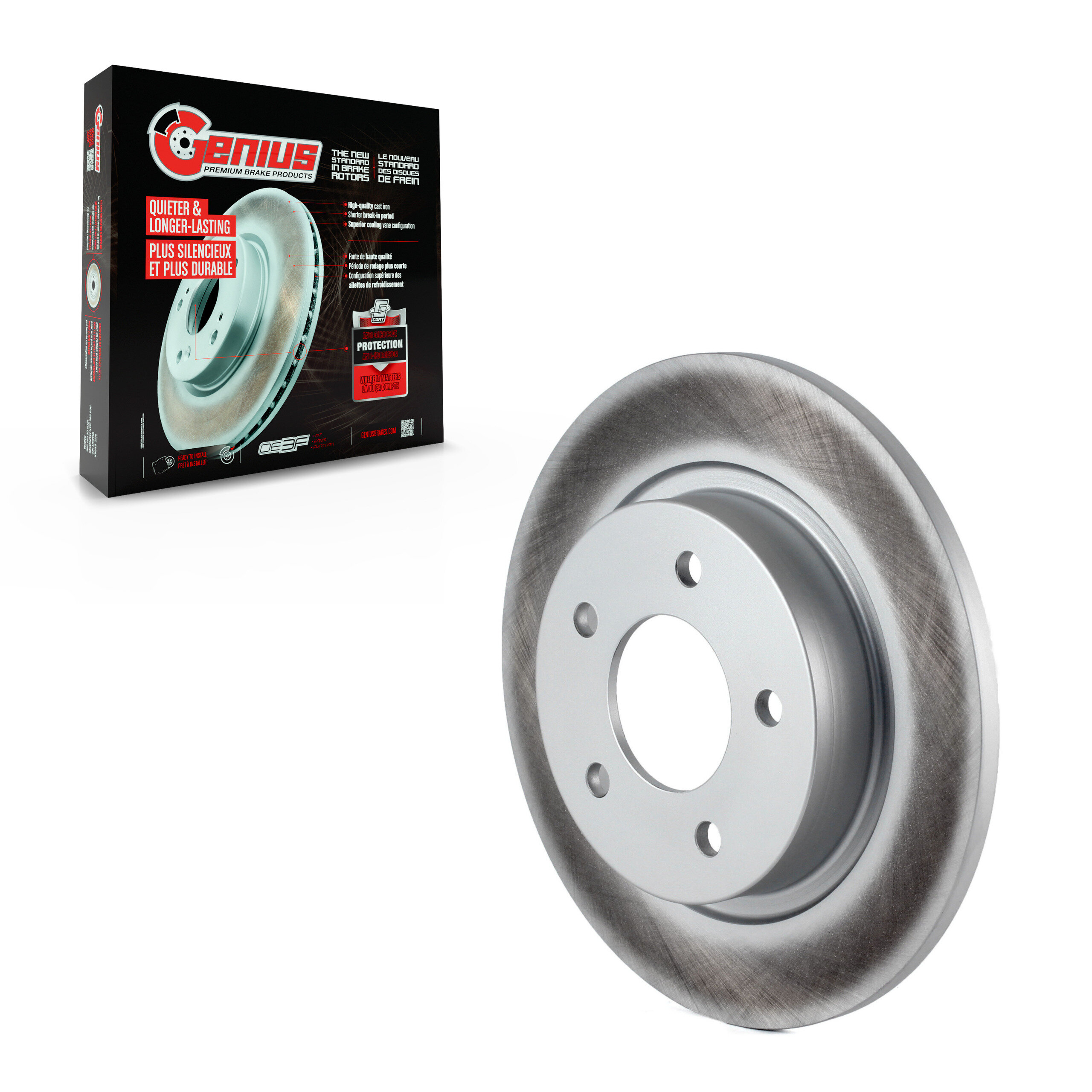 Genius - GCR-980287 - Rear Disc Brake Rotor
