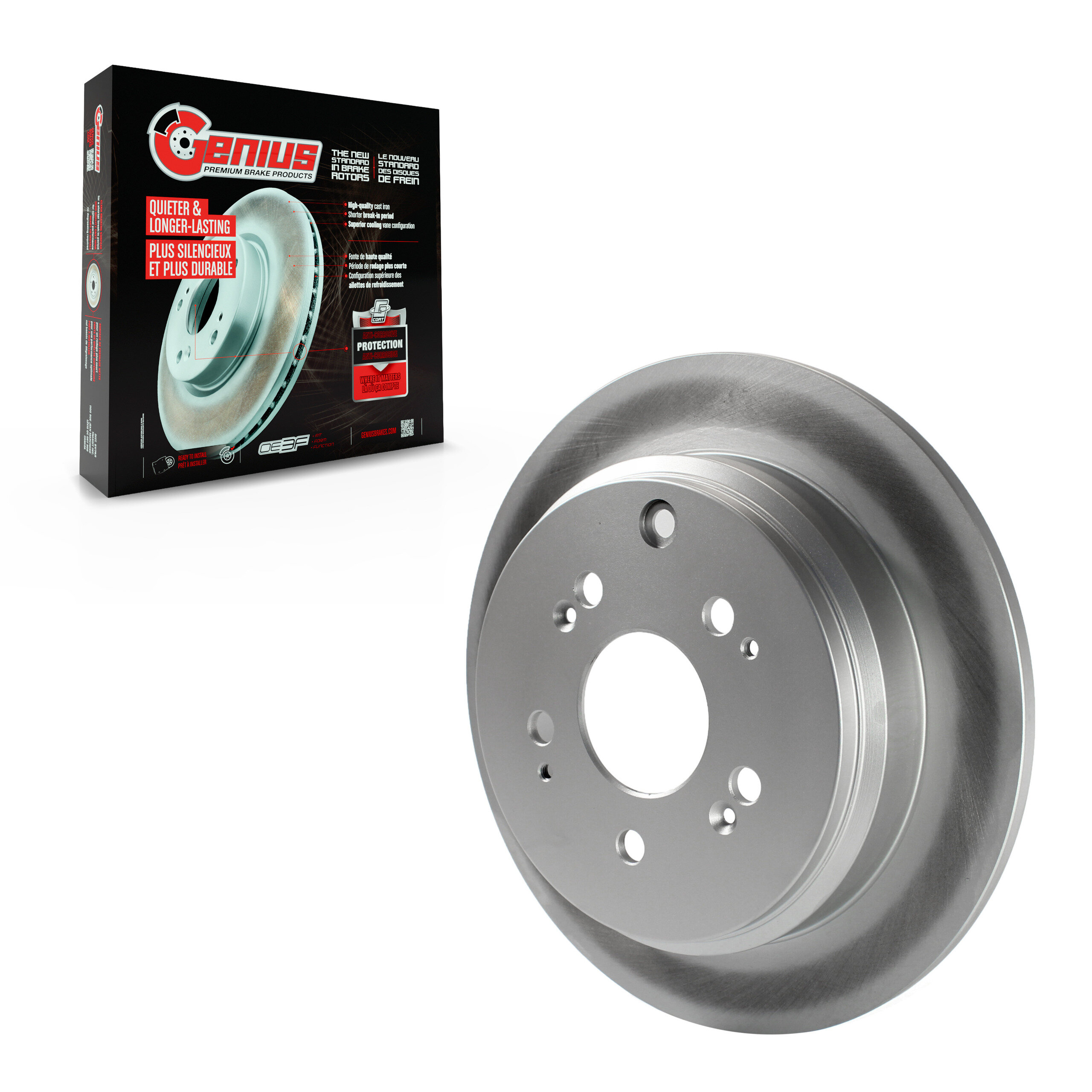 Genius - GCR-980291 - Rear Disc Brake Rotor