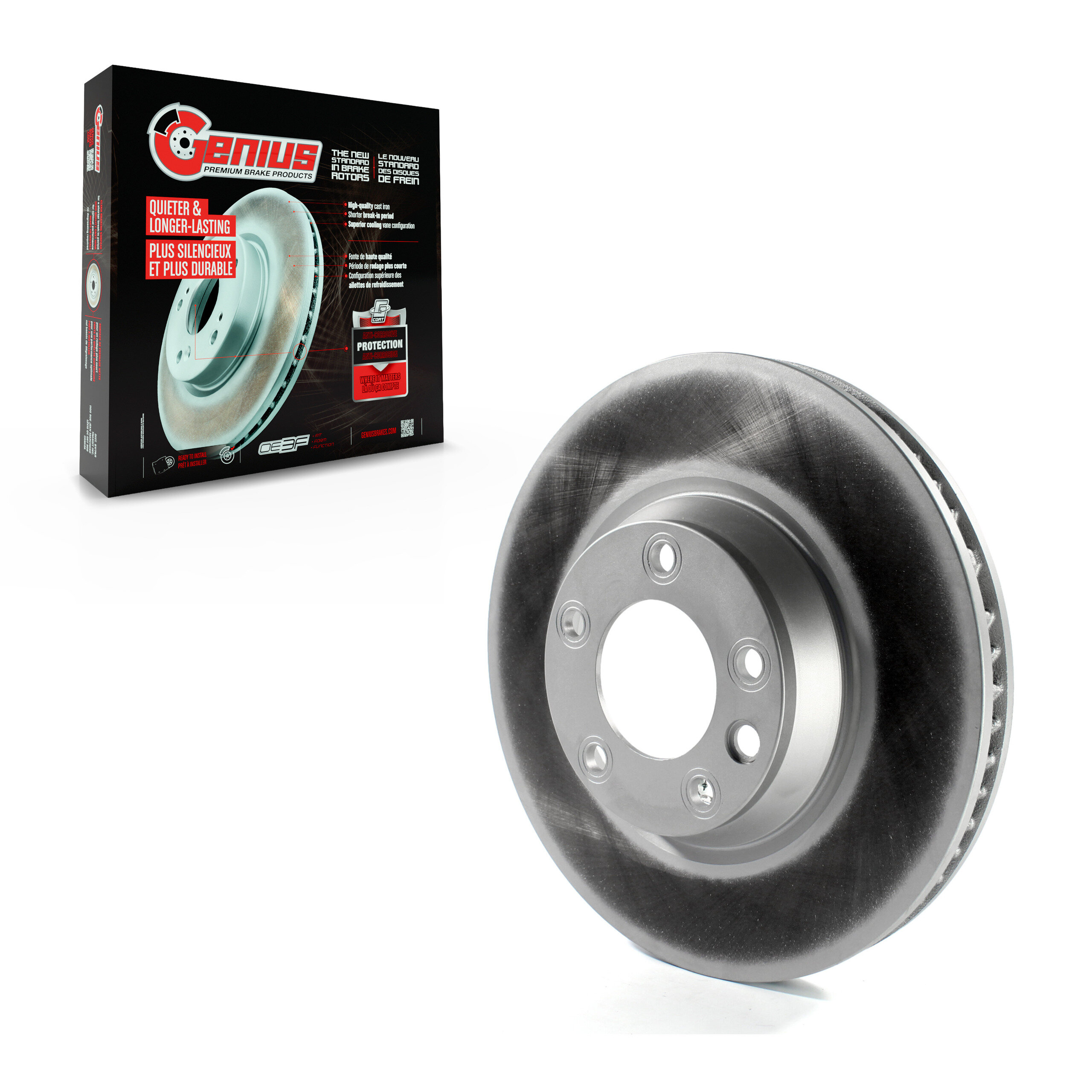 Genius - GCR-980310 - Front Right Disc Brake Rotor
