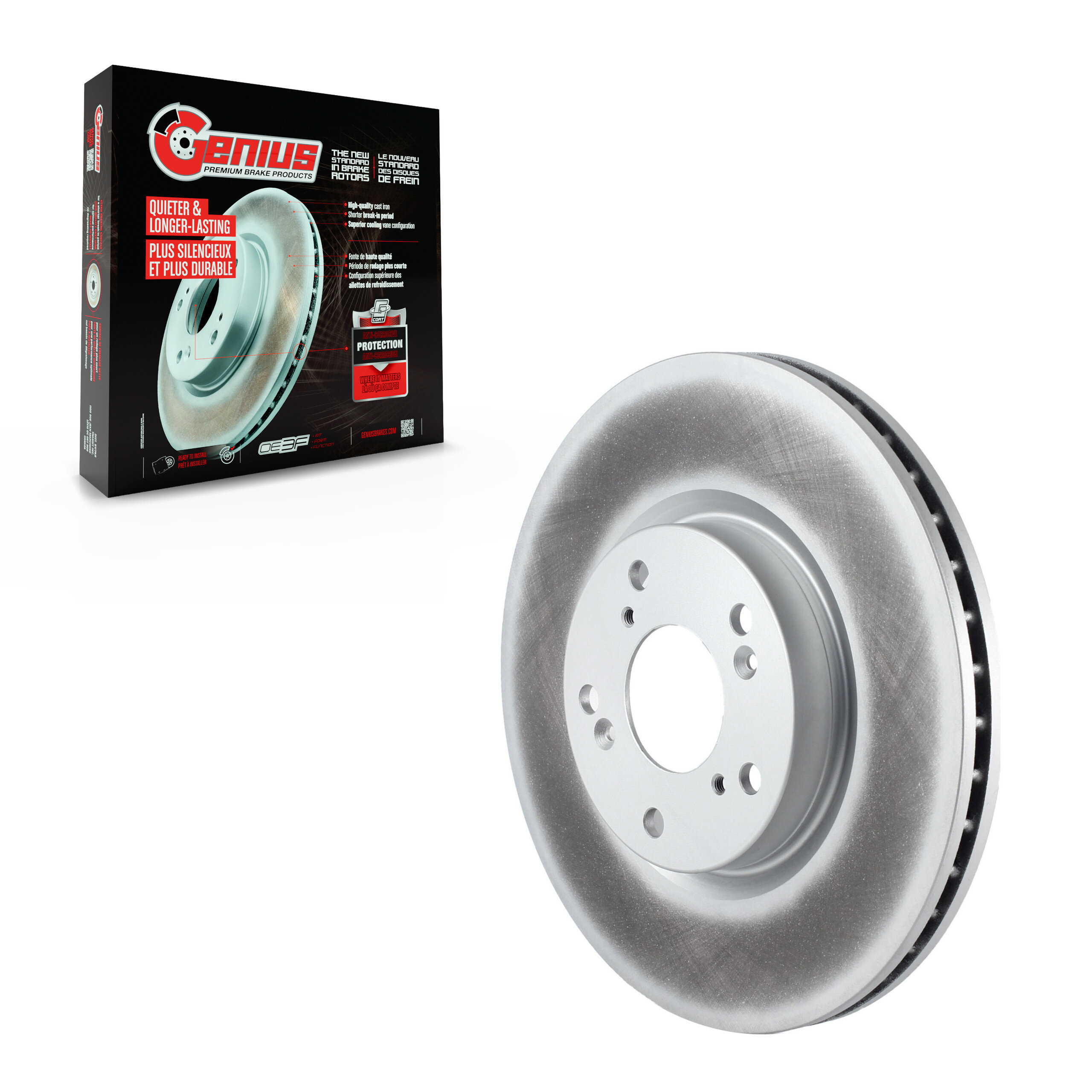 Genius - GCR-980317 - Front Disc Brake Rotor
