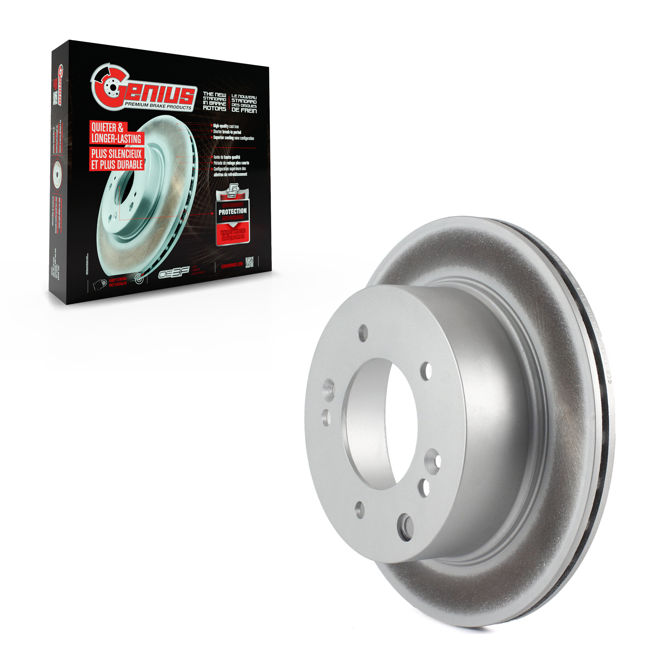 Genius - GCR-980324 - Rear Disc Brake Rotor