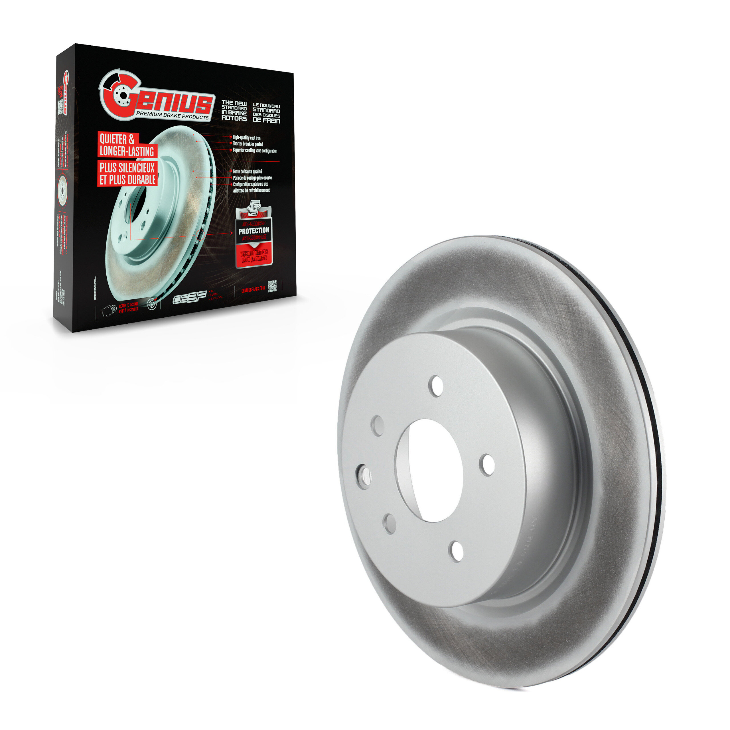 Genius - GCR-980333 - Rear Disc Brake Rotor