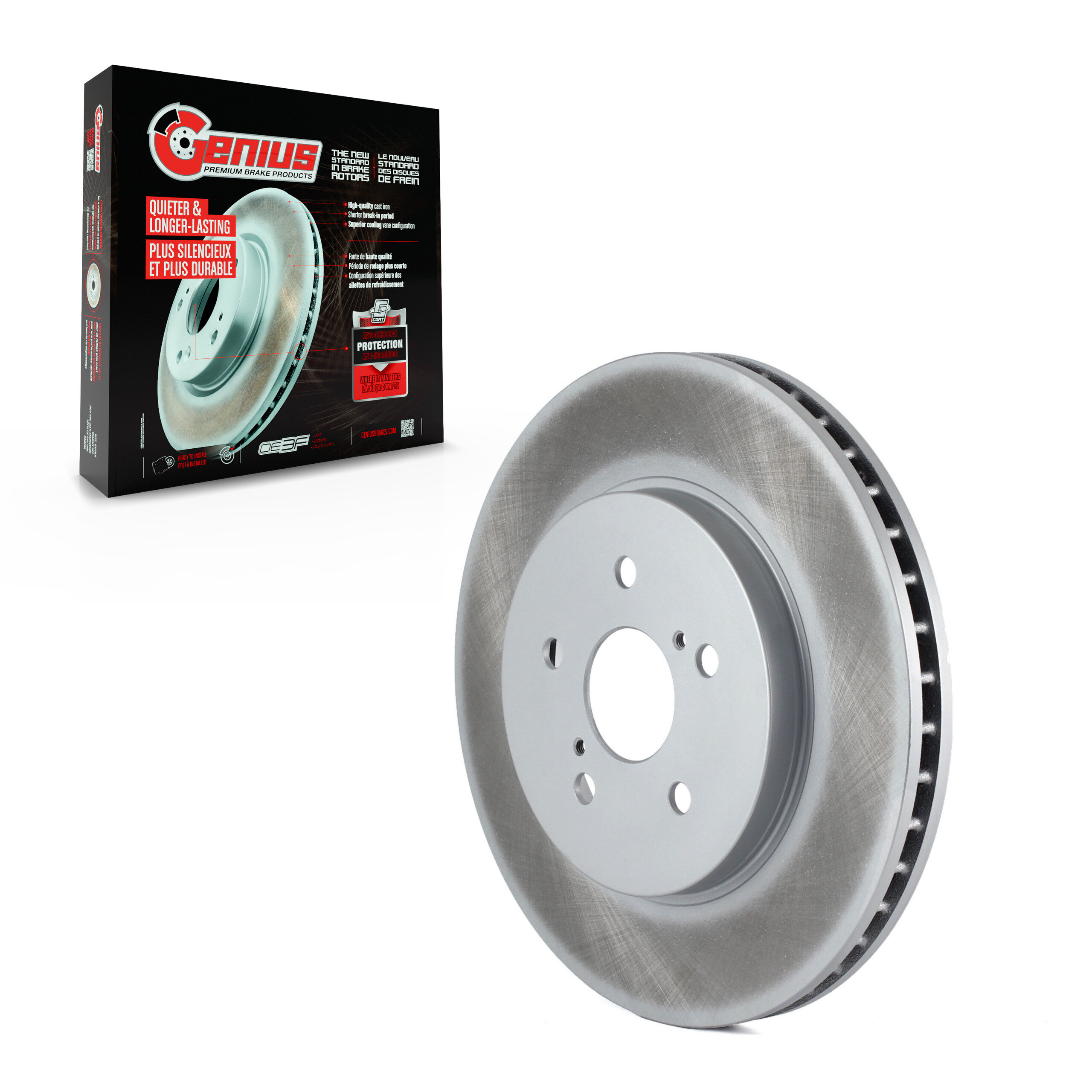 Genius - GCR-980341 - Front Disc Brake Rotor