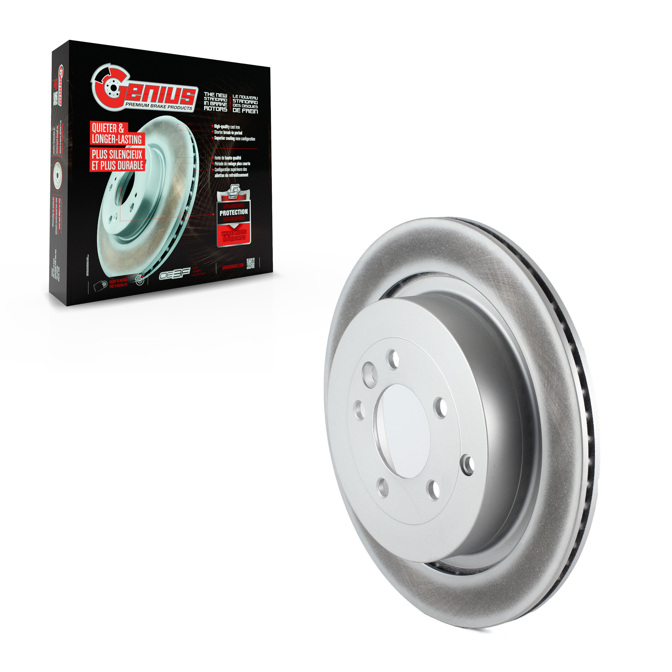 Genius - GCR-980345 - Rear Disc Brake Rotor