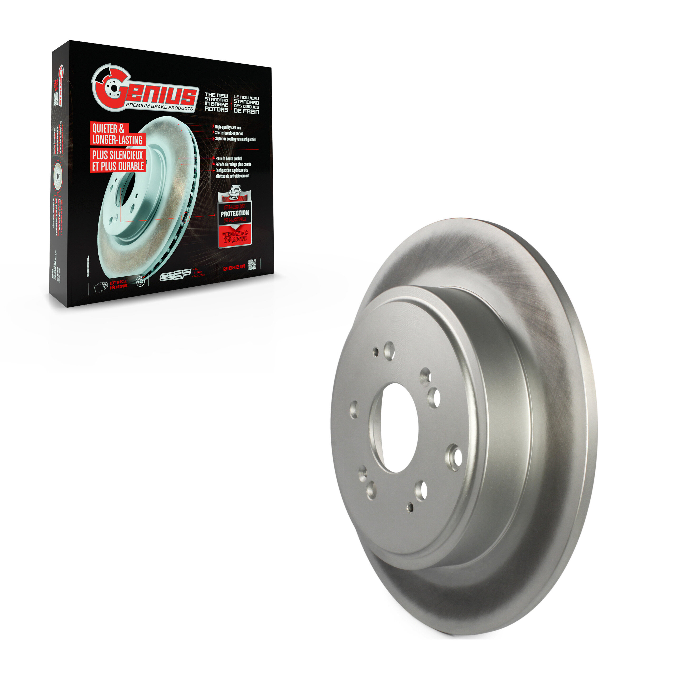 Genius - GCR-980349 - Rear Disc Brake Rotor