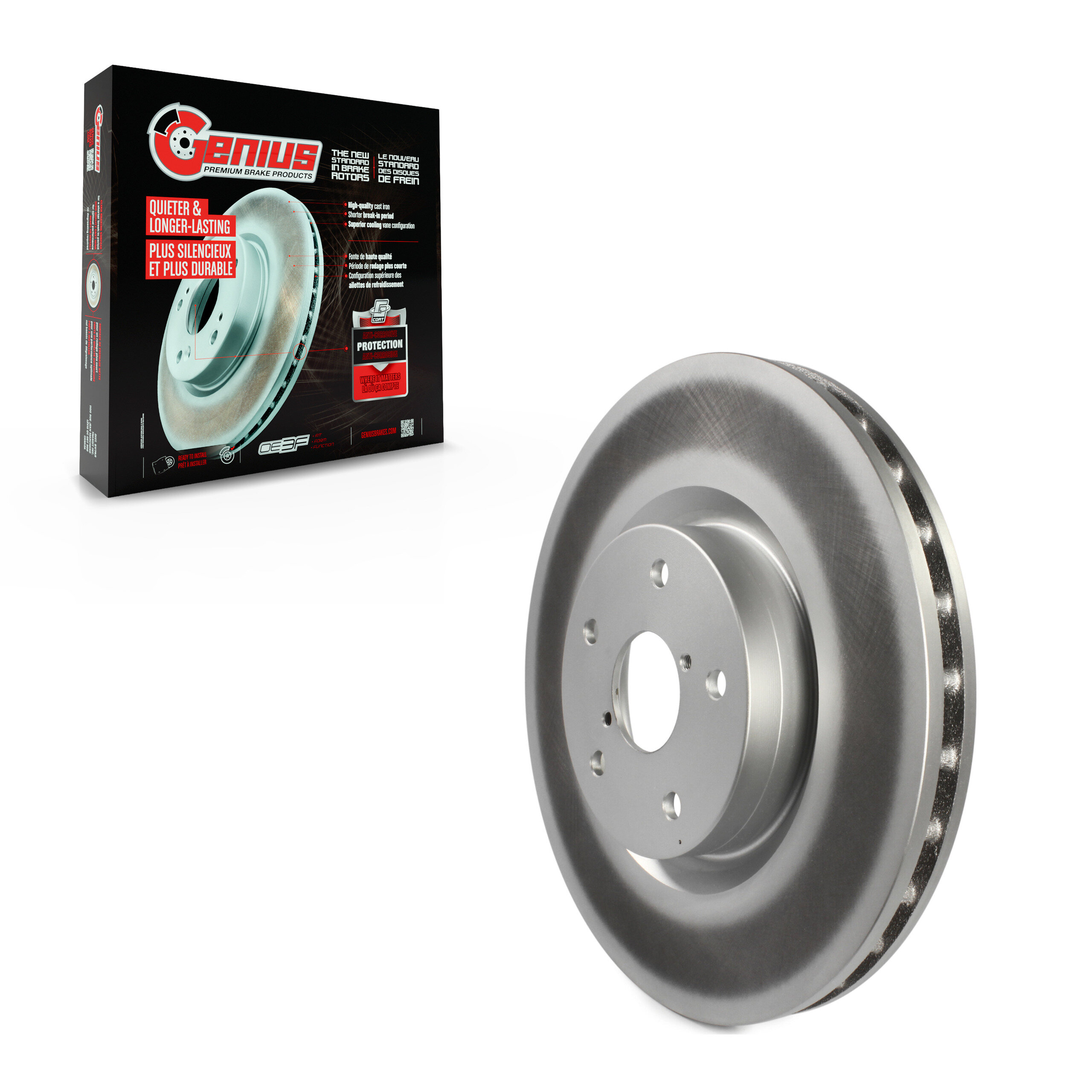 Genius - GCR-980356 - Front Disc Brake Rotor