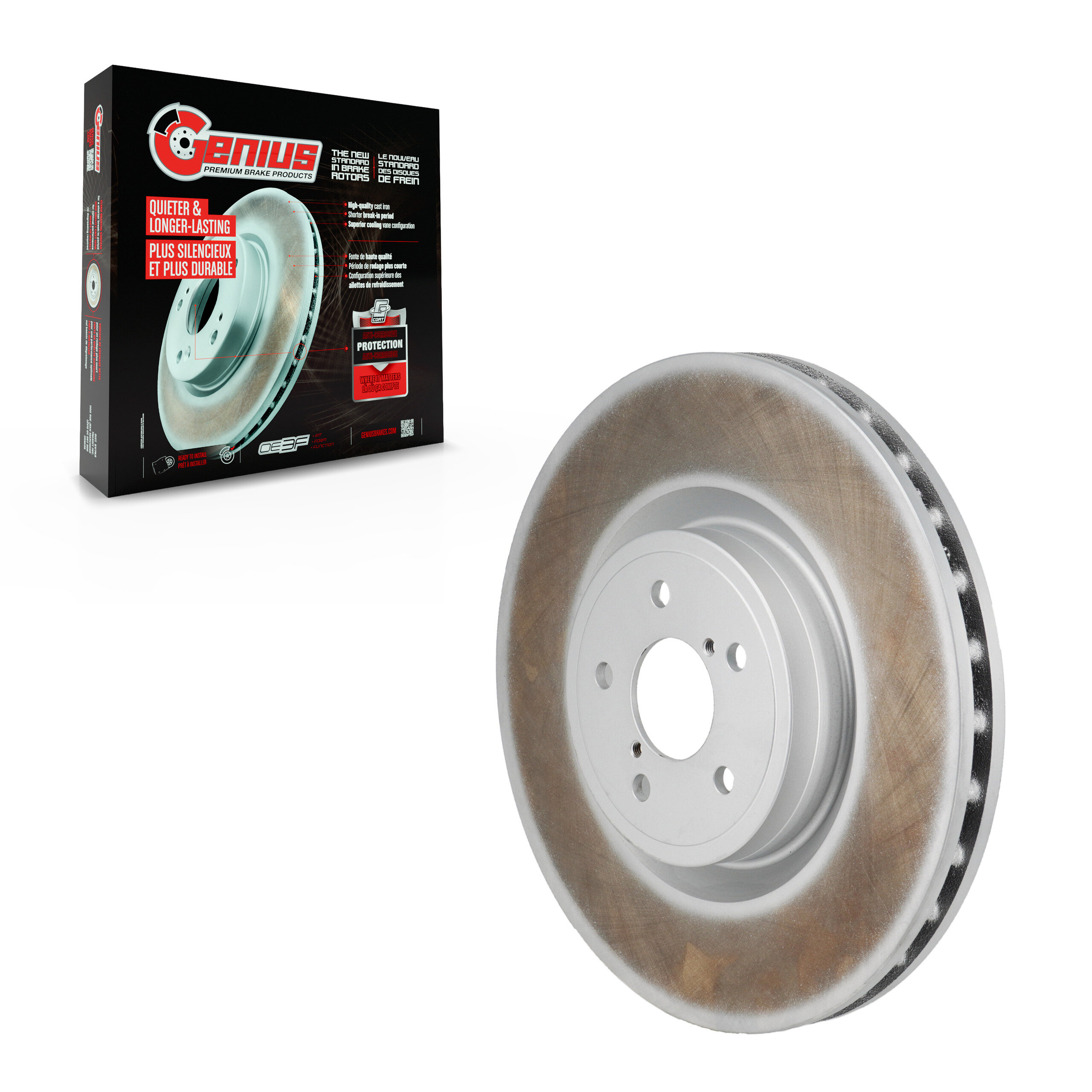 Genius - GCR-980362 - Front Disc Brake Rotor