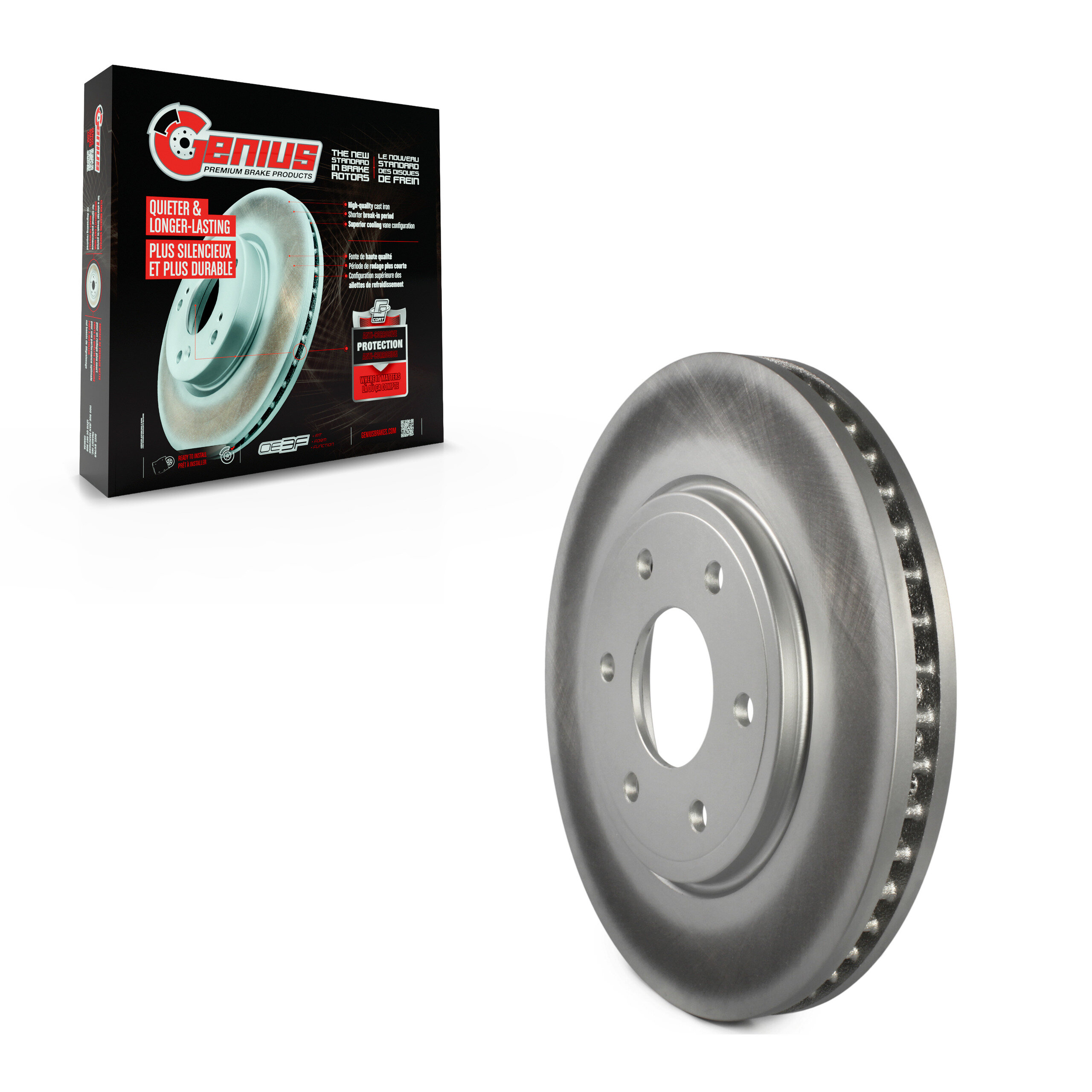 Genius - GCR-980369 - Front Disc Brake Rotor