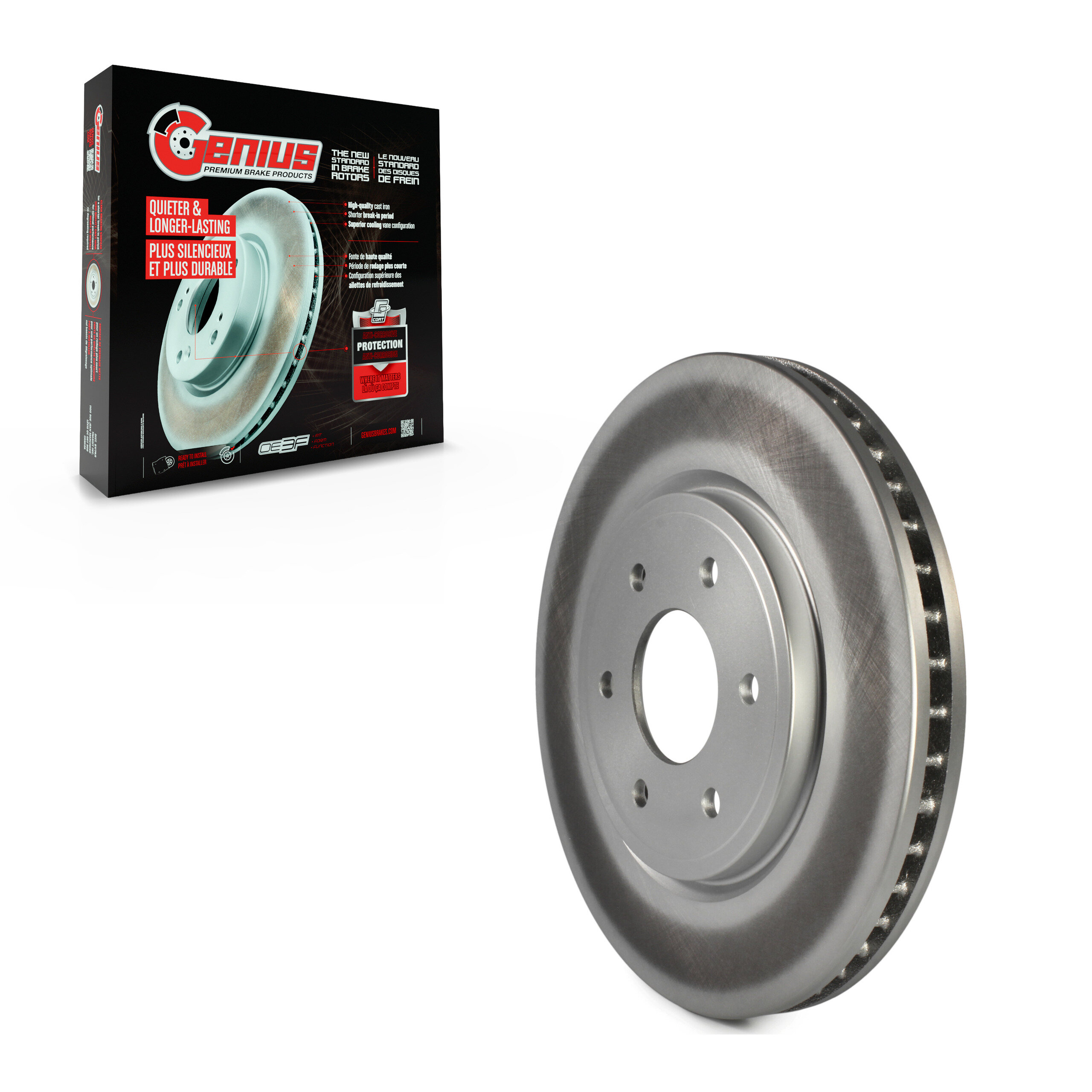 Genius - GCR-980370 - Front Disc Brake Rotor