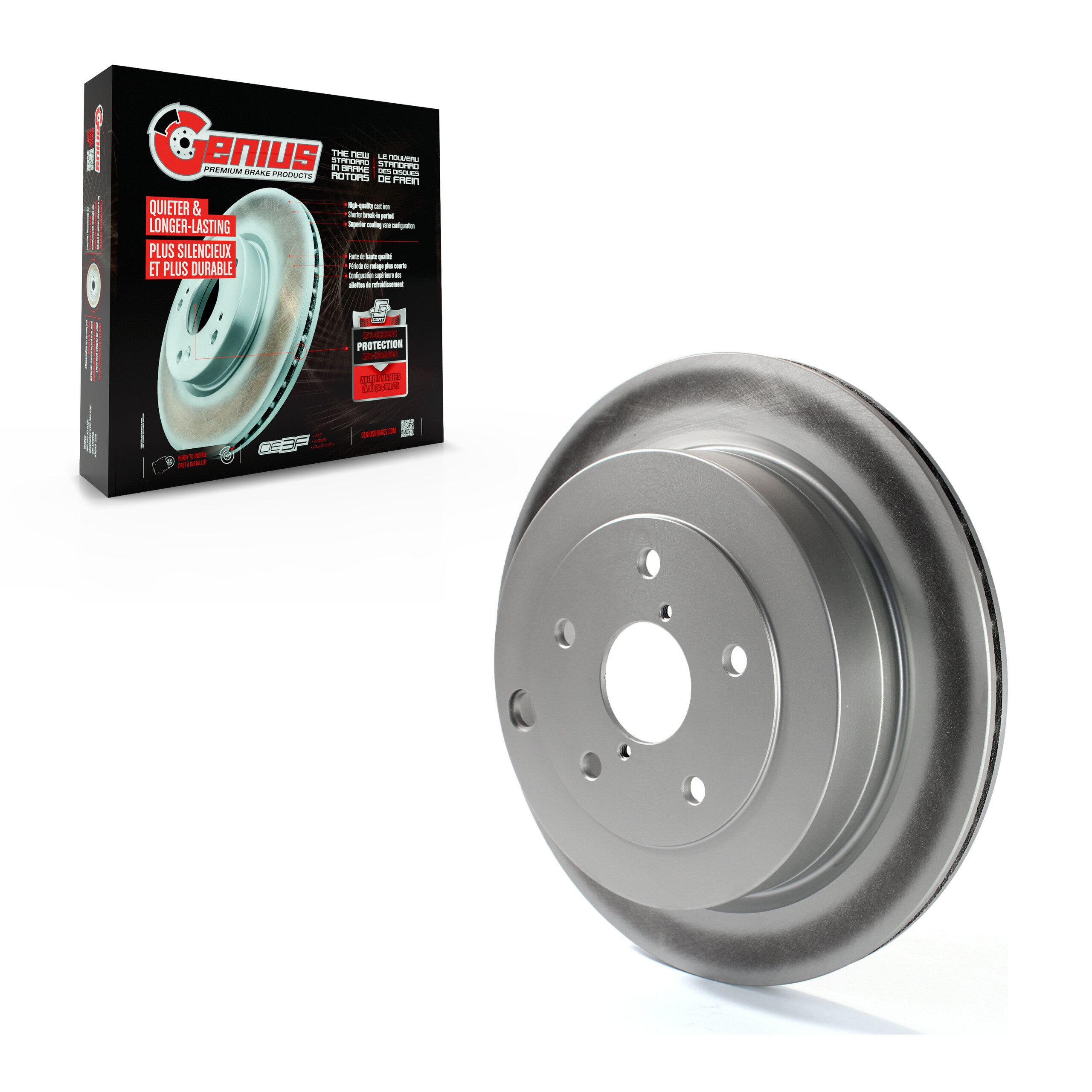 Genius - GCR-980378 - Rear Disc Brake Rotor