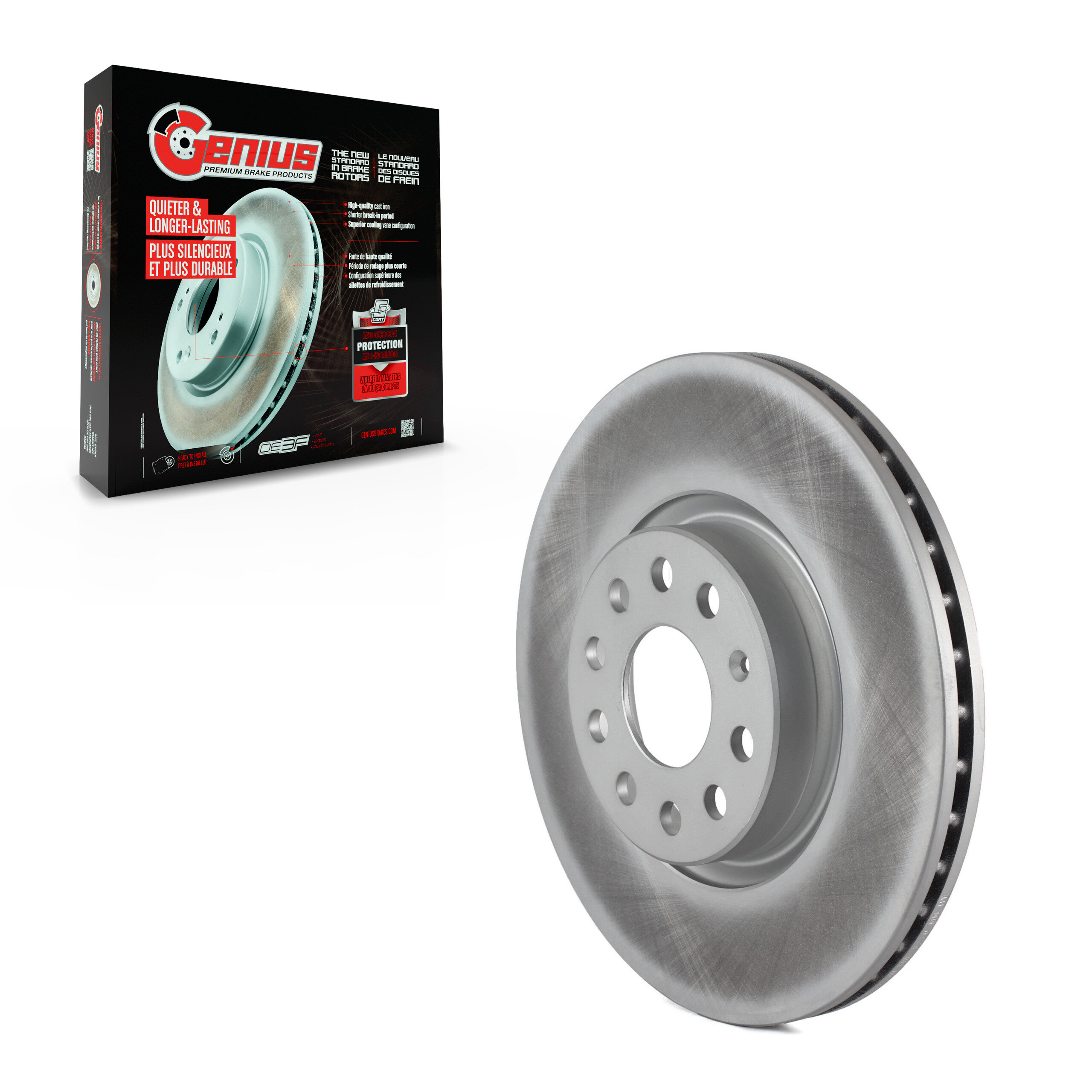 Genius - GCR-980383 - Front Disc Brake Rotor