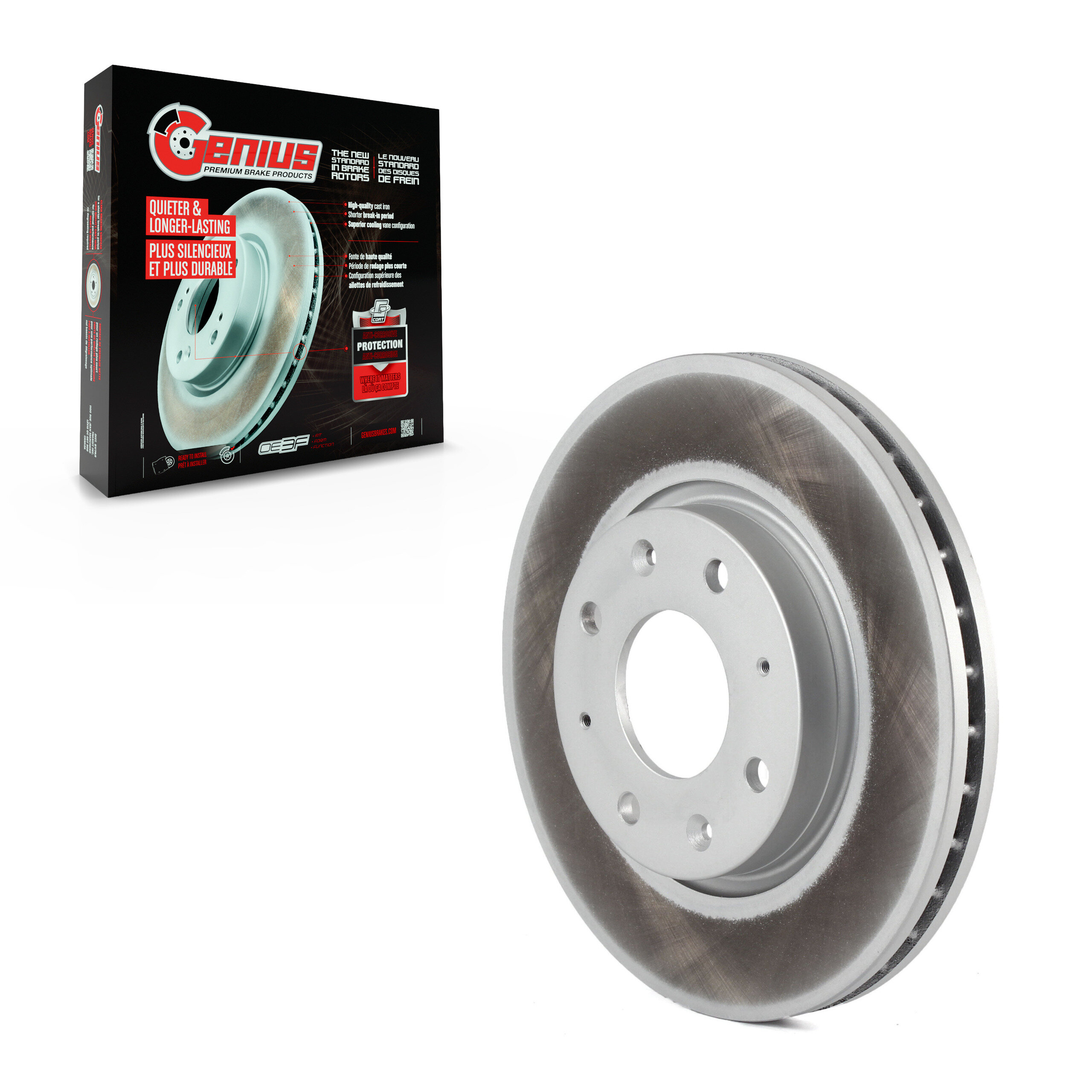 Genius - GCR-980385 - Front Disc Brake Rotor