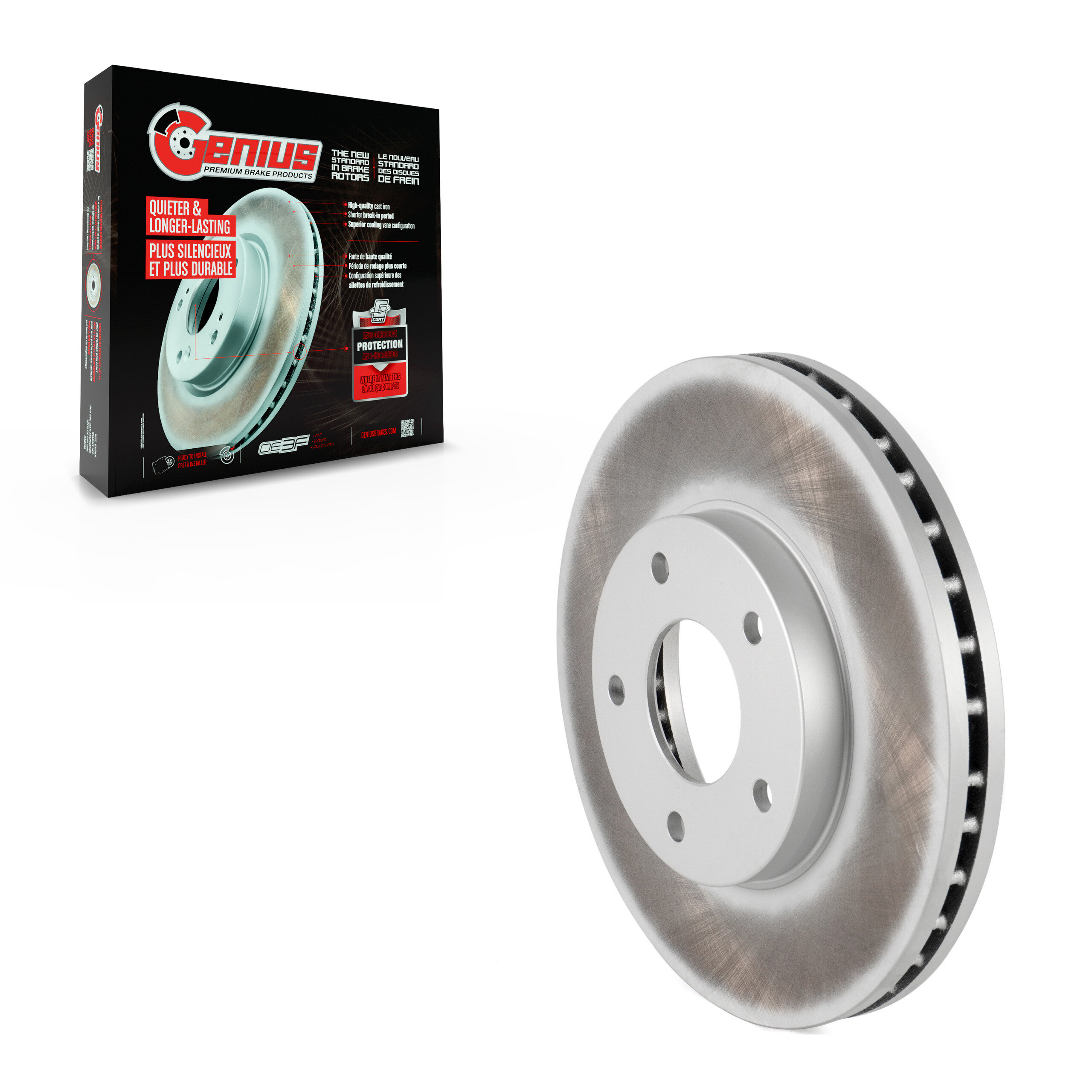 Genius - GCR-980388 - Front Disc Brake Rotor