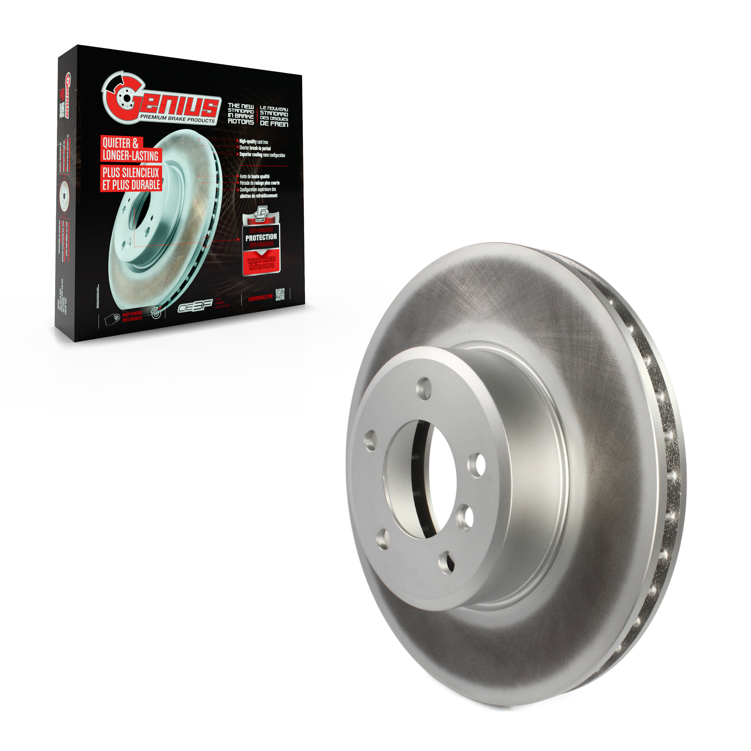 Genius - GCR-980396 - Front Disc Brake Rotor