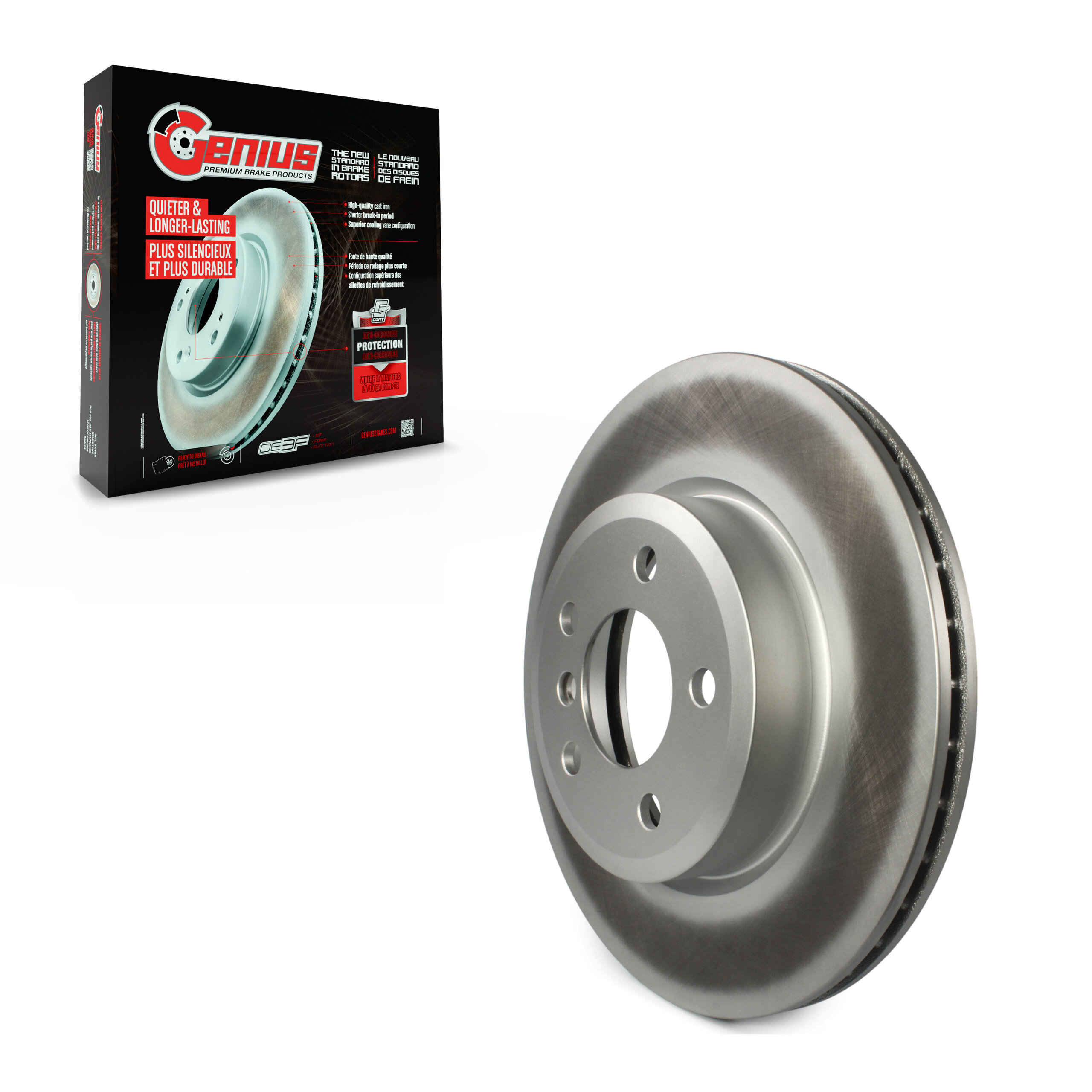 Genius - GCR-980397 - Front Disc Brake Rotor