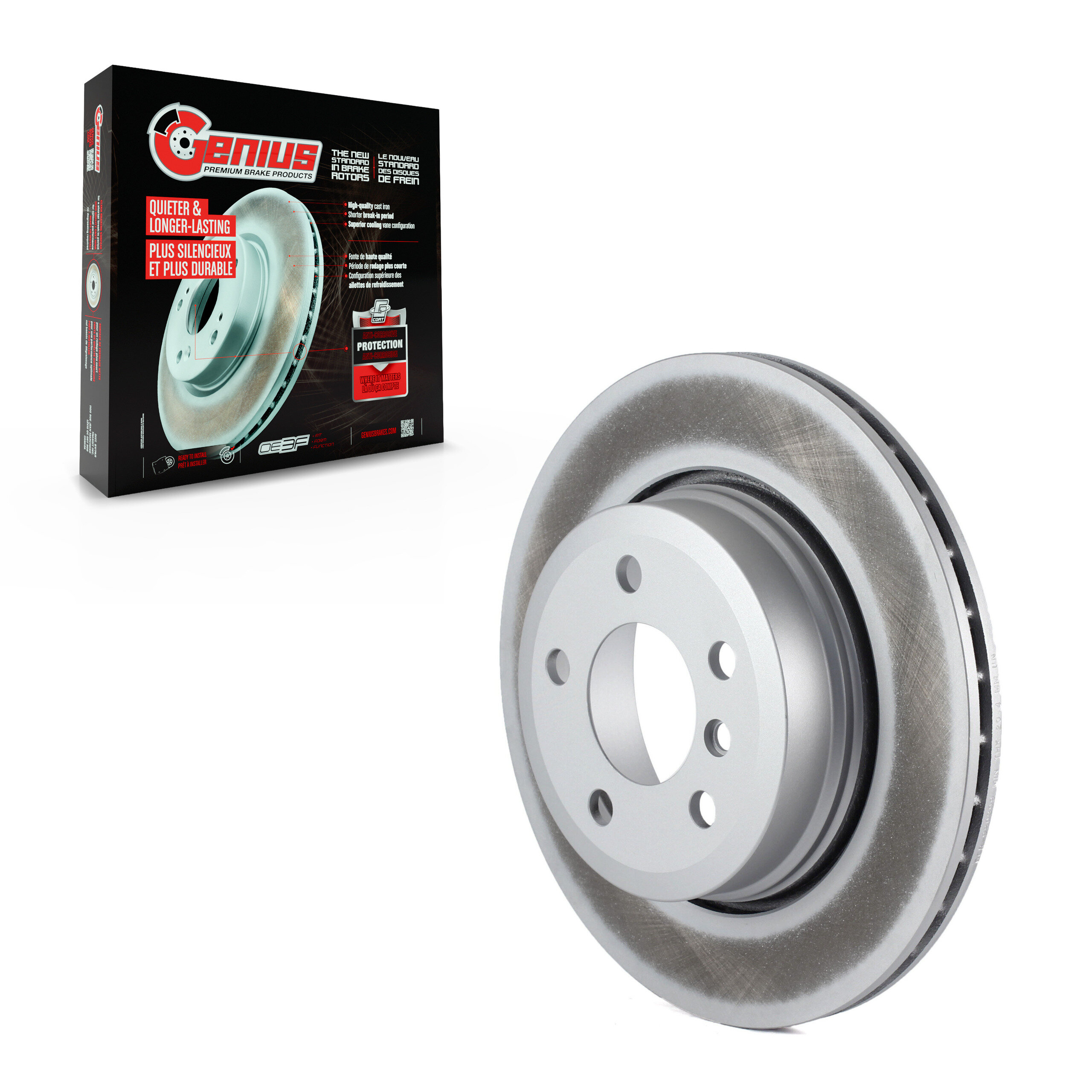 Genius - GCR-980399 - Rear Disc Brake Rotor