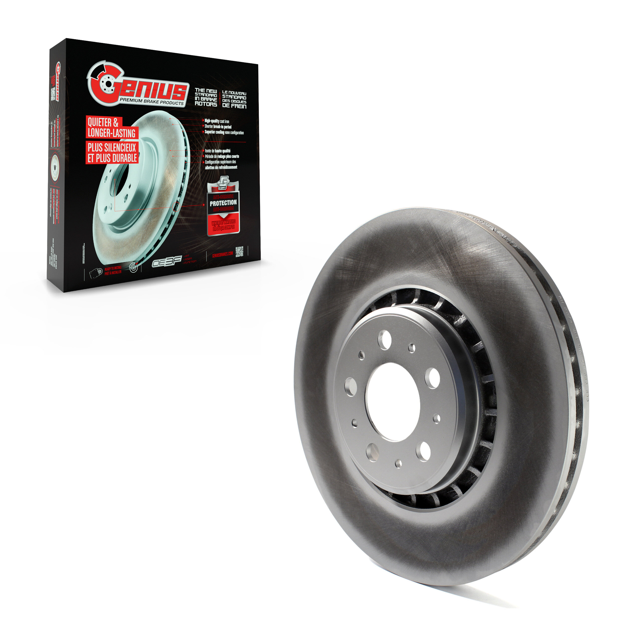 Genius - GCR-980412 - Front Disc Brake Rotor
