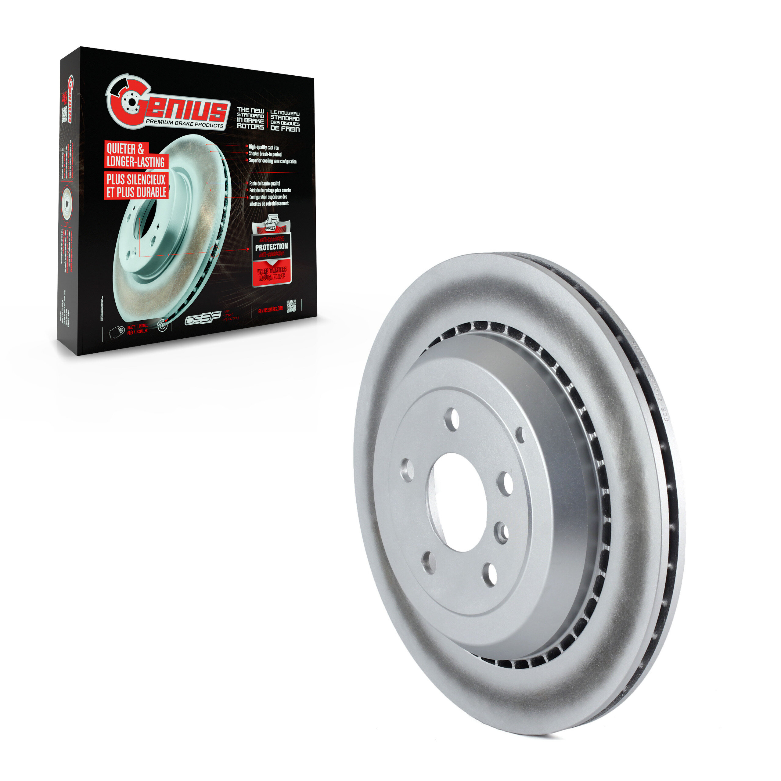 Genius - GCR-980425 - Rear Disc Brake Rotor