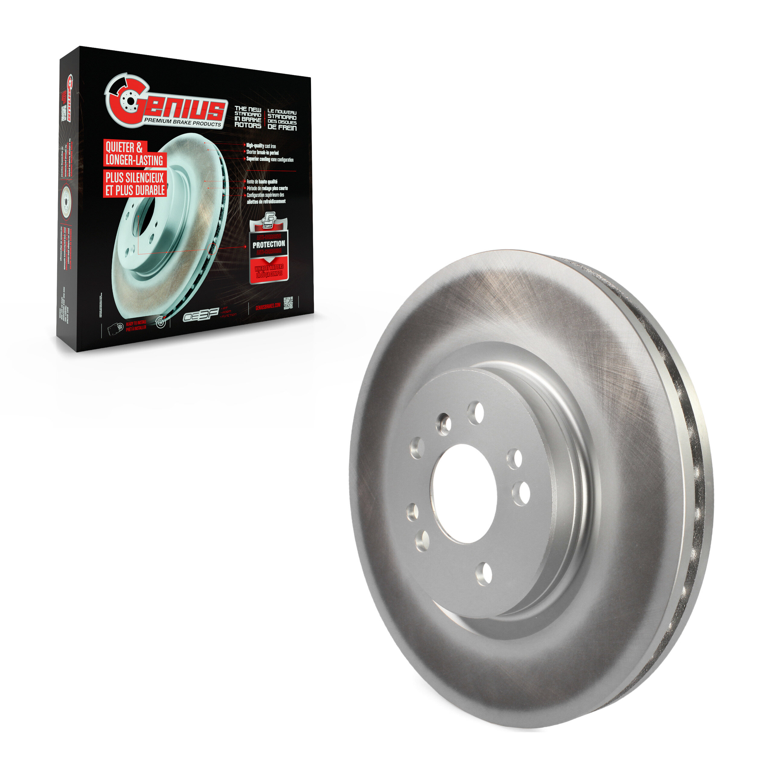 Genius - GCR-980427 - Front Disc Brake Rotor