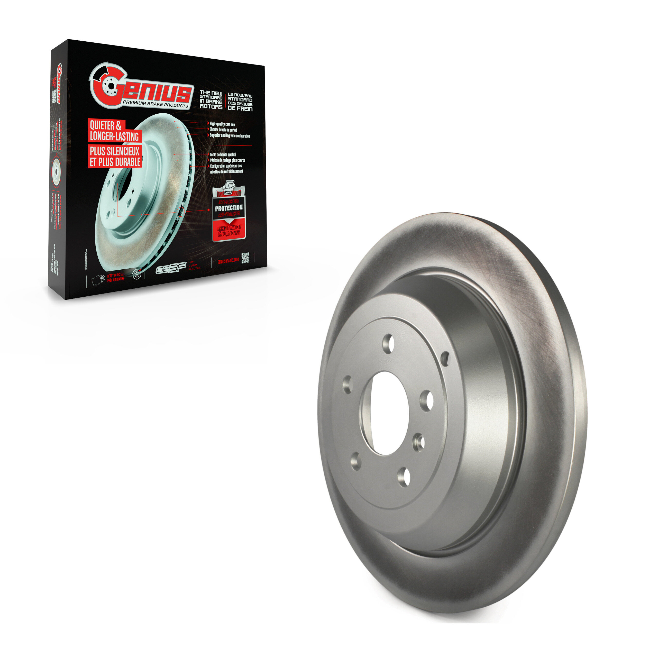 Genius - GCR-980428 - Rear Disc Brake Rotor