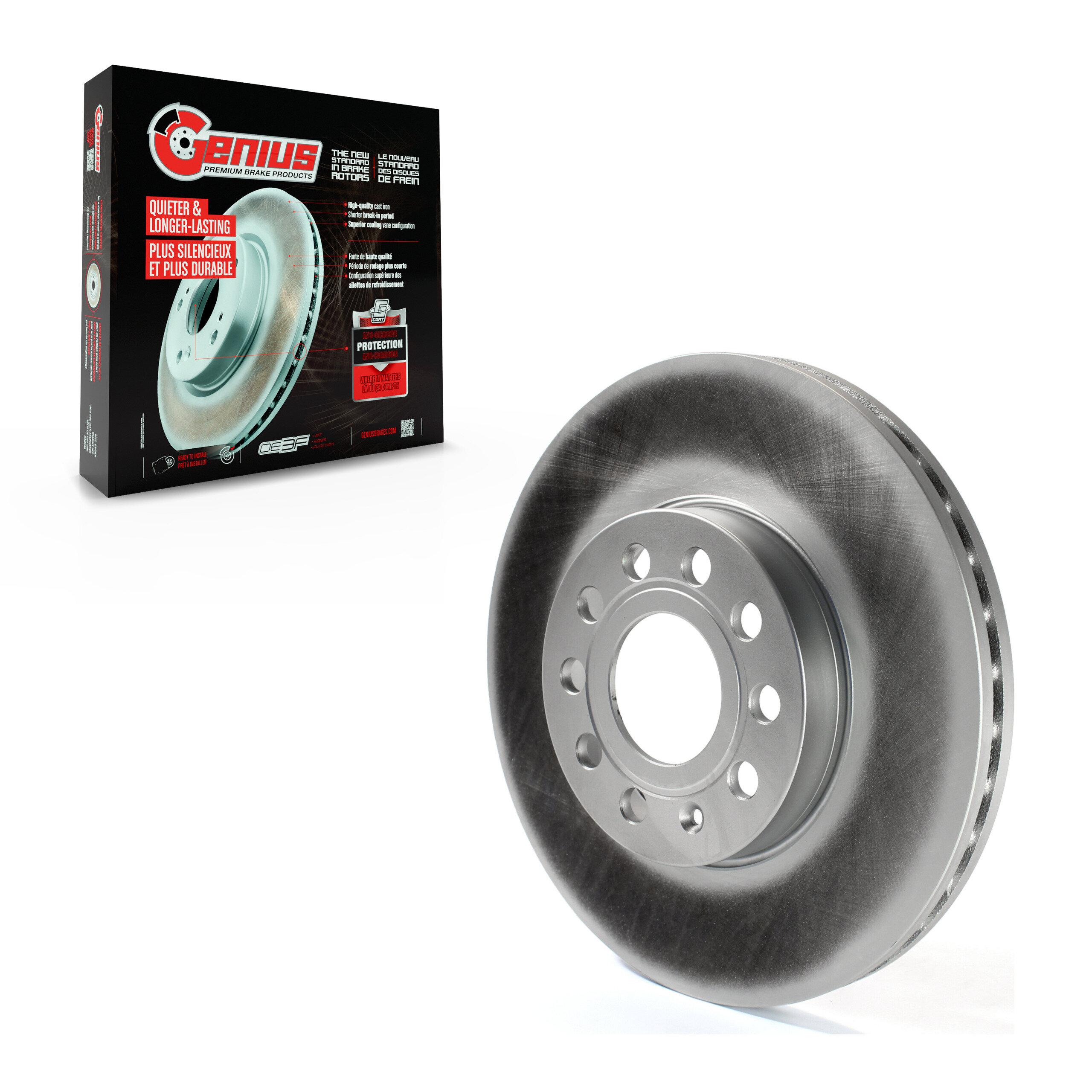 Genius - GCR-980456 - Front Disc Brake Rotor
