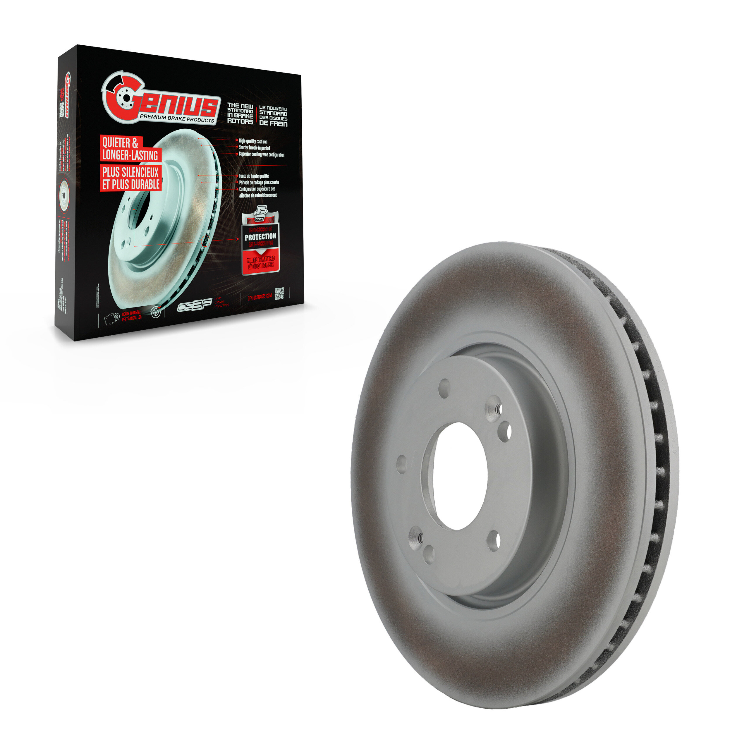 Genius - GCR-980460 - Front Disc Brake Rotor