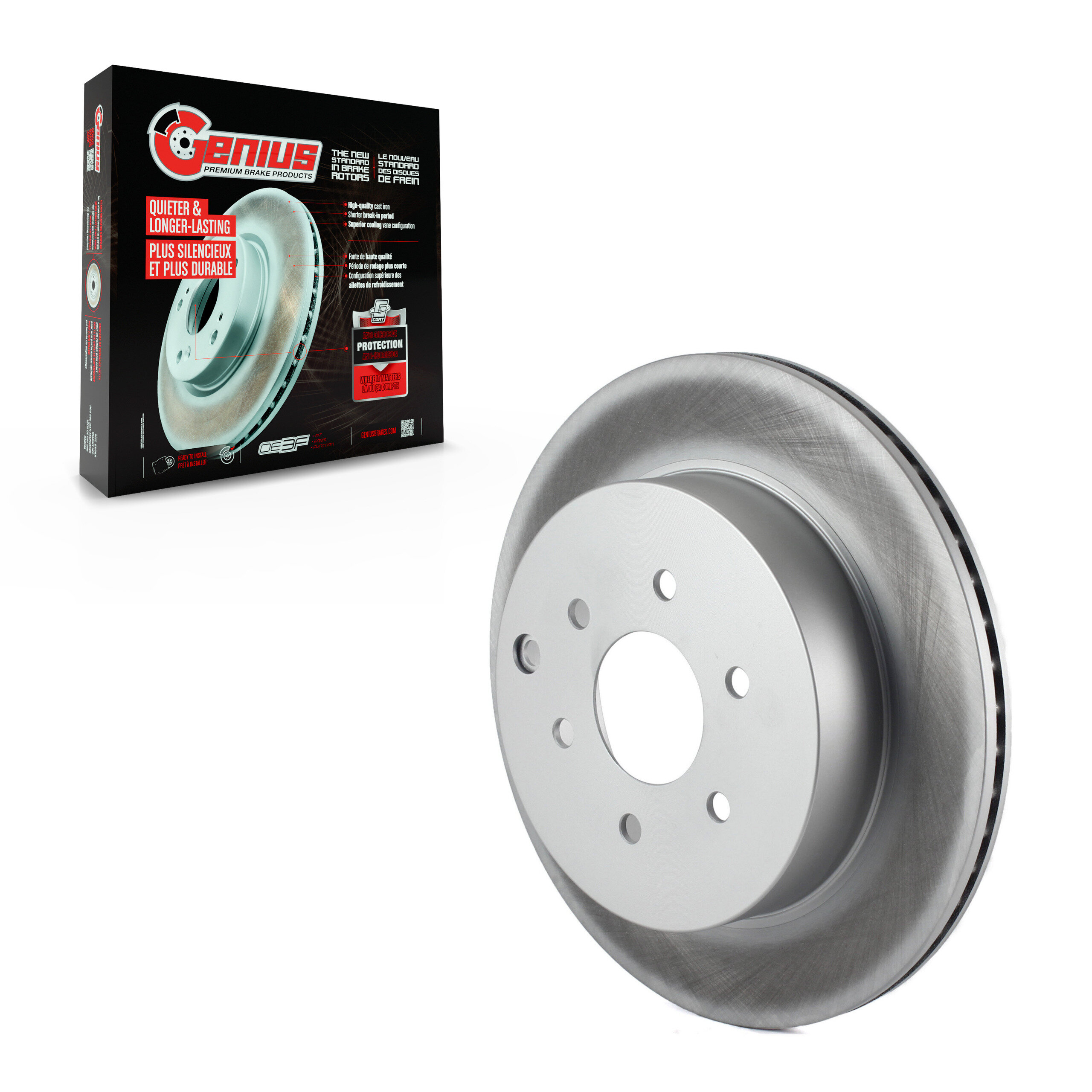 Genius - GCR-980462 - Rear Disc Brake Rotor