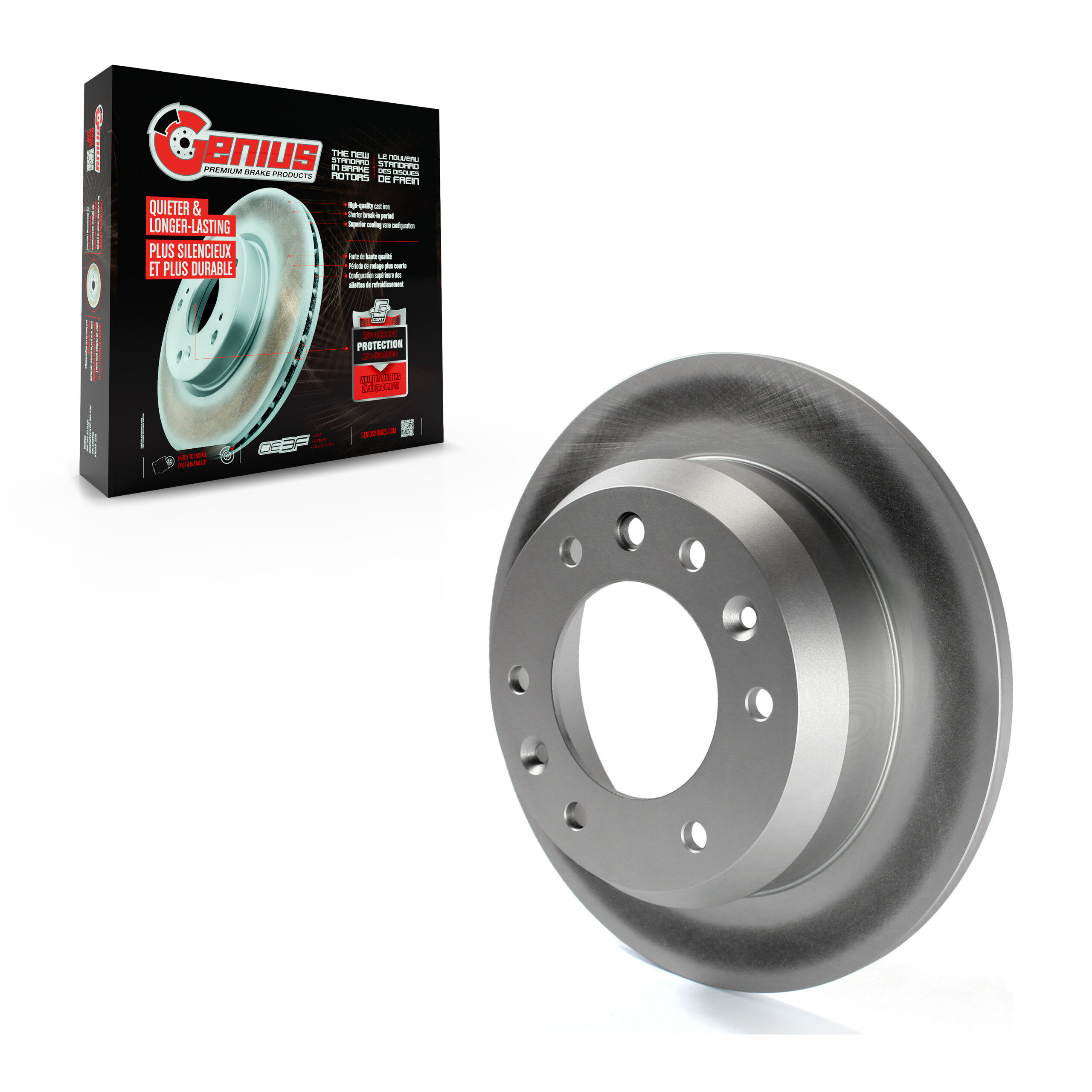 Genius - GCR-980463 - Rear Disc Brake Rotor