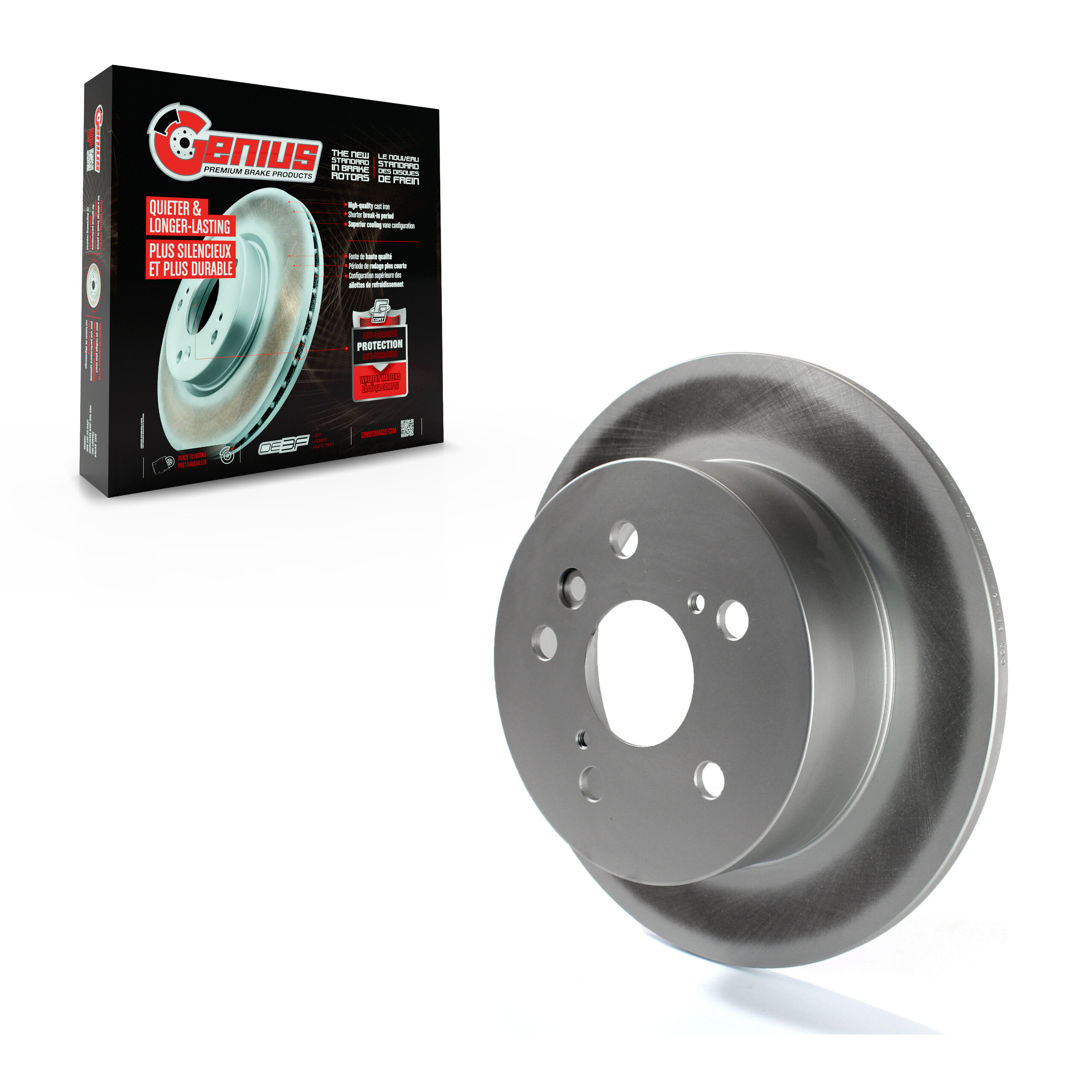 Genius - GCR-980467 - Rear Disc Brake Rotor