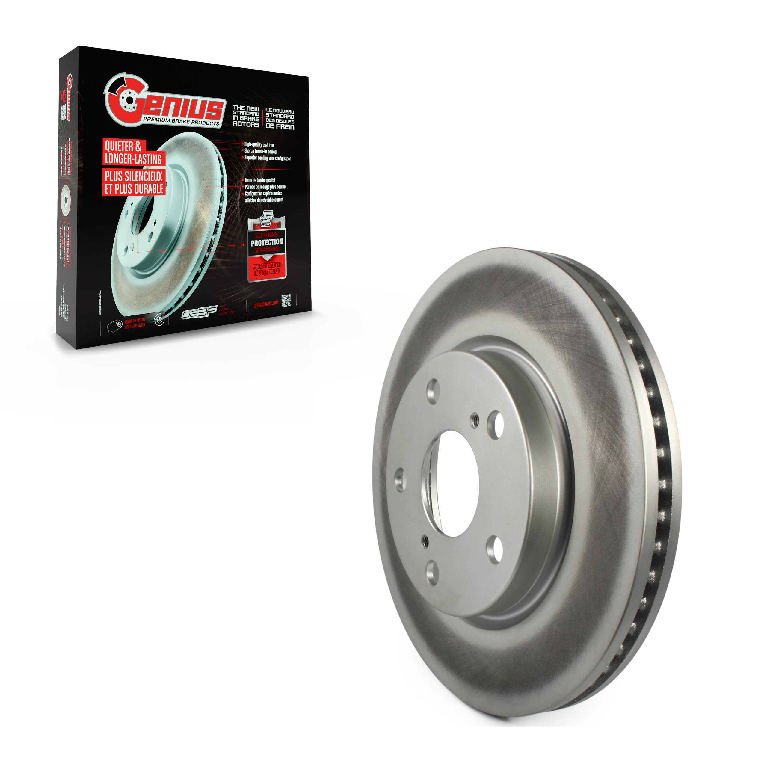 Genius - GCR-980477 - Front Disc Brake Rotor