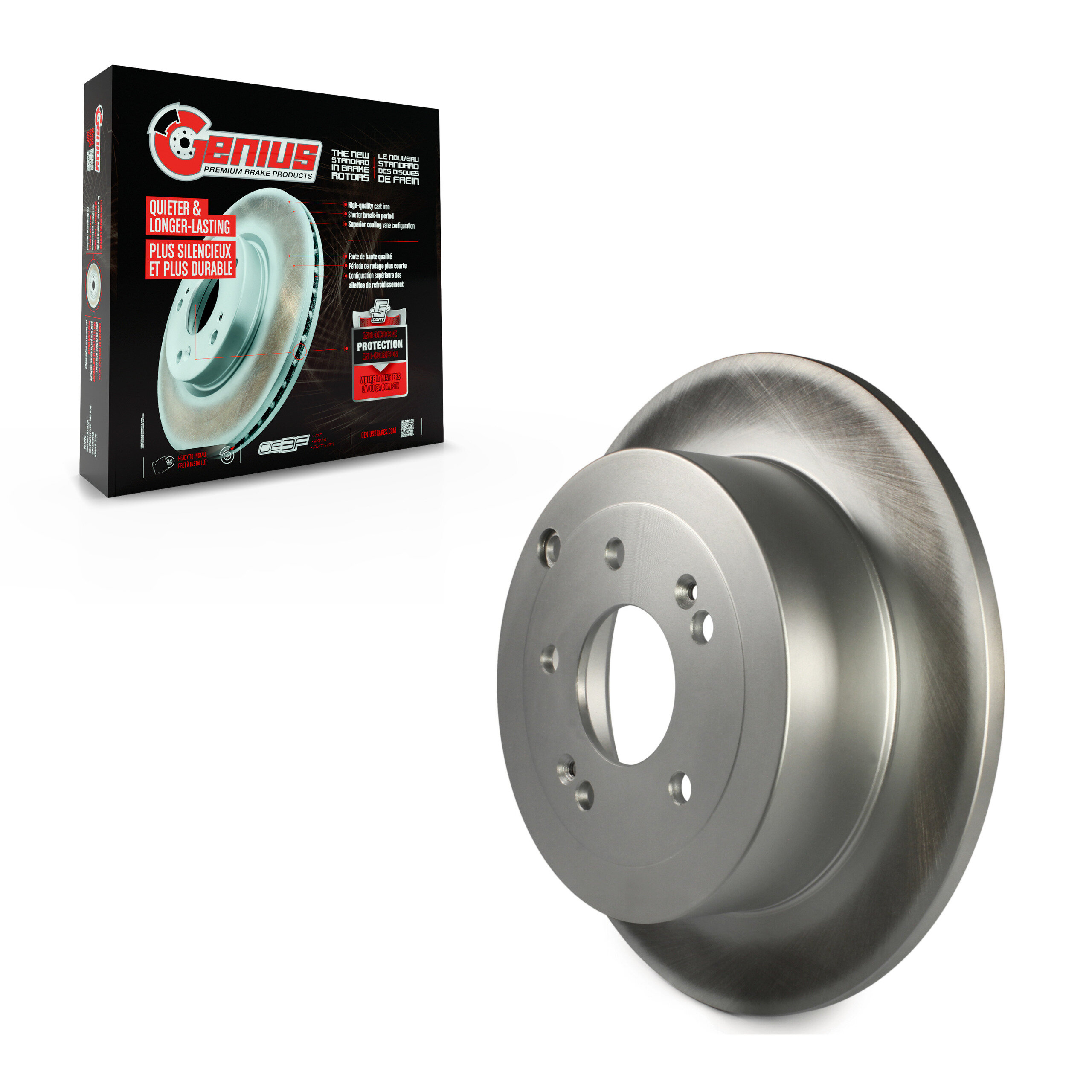 Genius - GCR-980478 - Rear Disc Brake Rotor