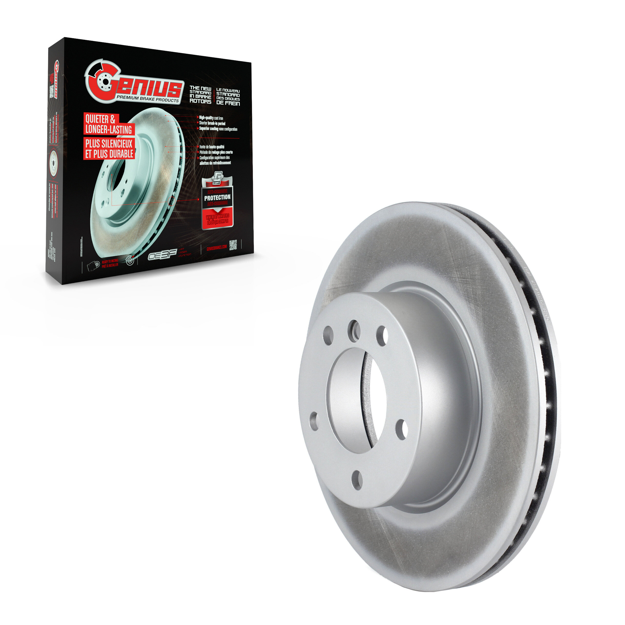 Genius - GCR-980482 - Front Disc Brake Rotor