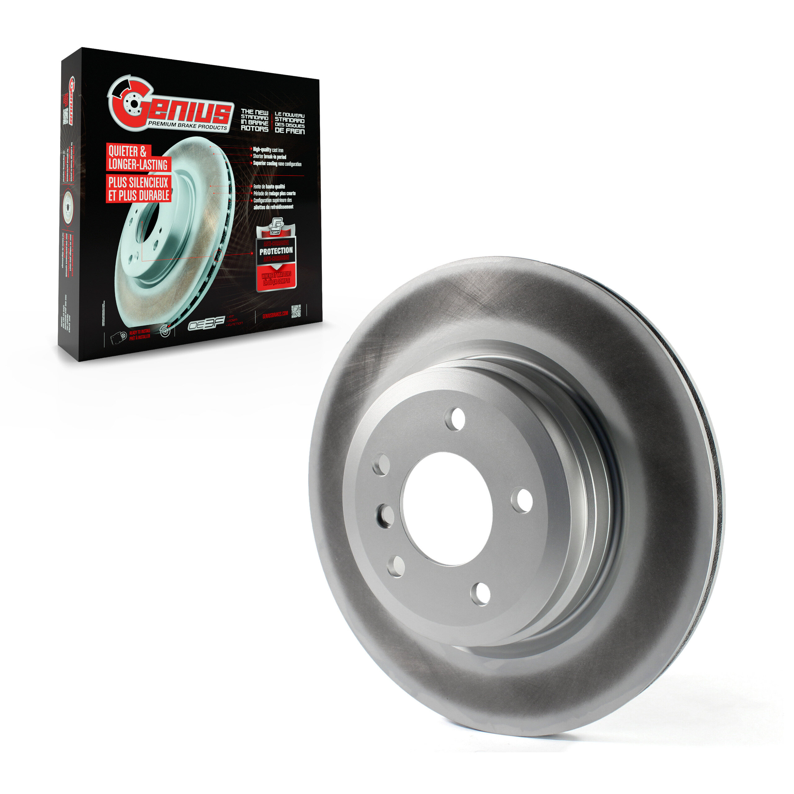 Genius - GCR-980485 - Rear Disc Brake Rotor