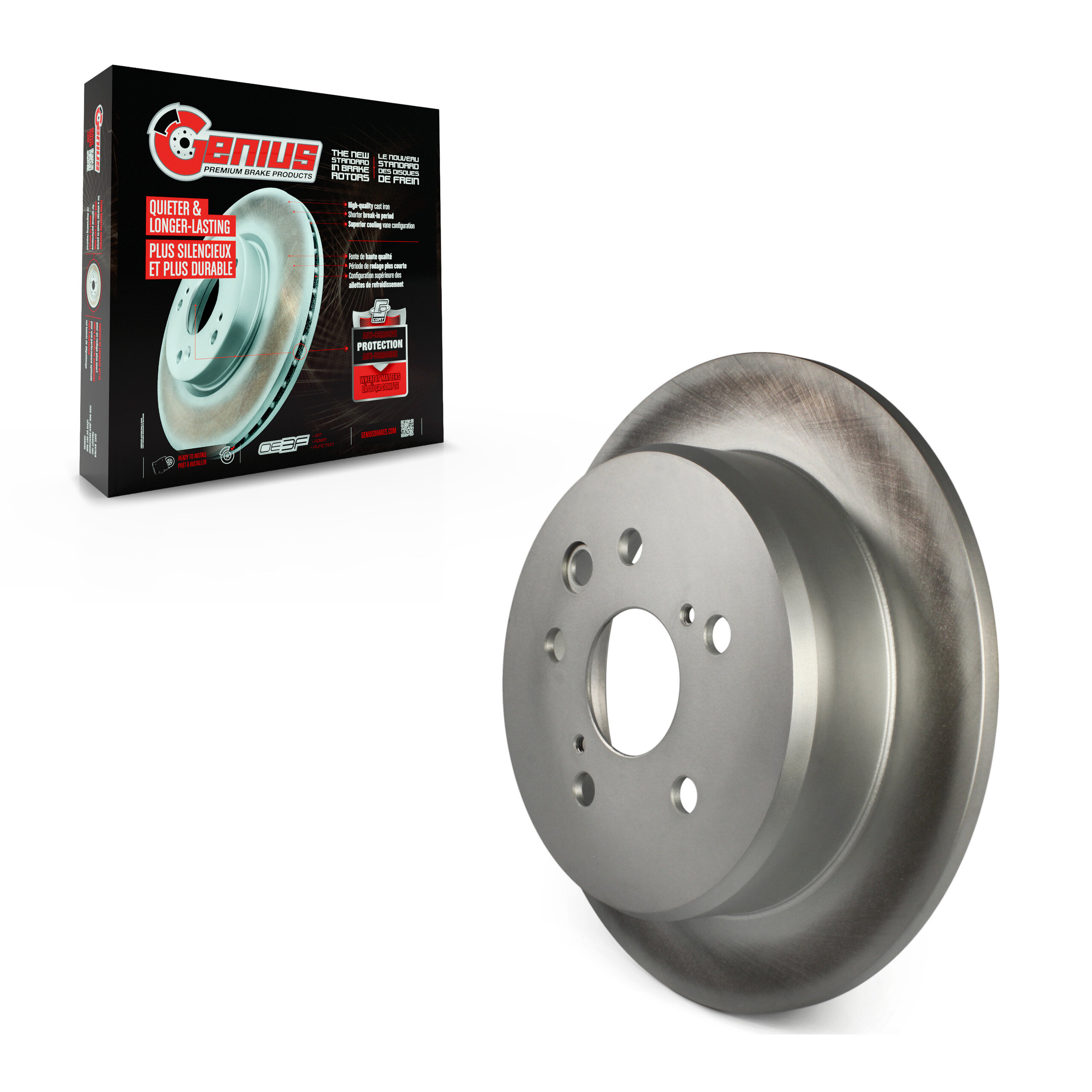 Genius - GCR-980489 - Rear Disc Brake Rotor