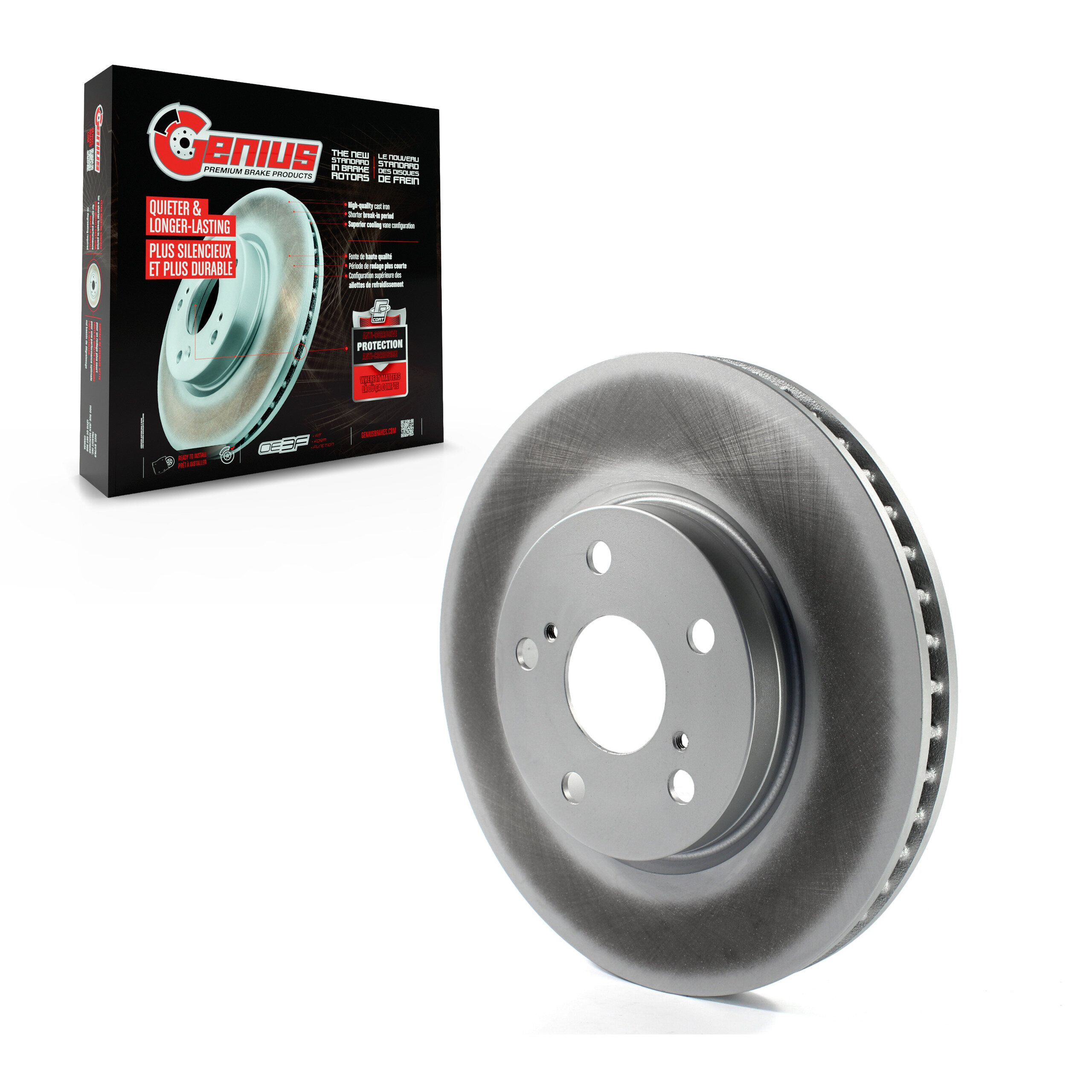 Genius - GCR-980494 - Front Disc Brake Rotor