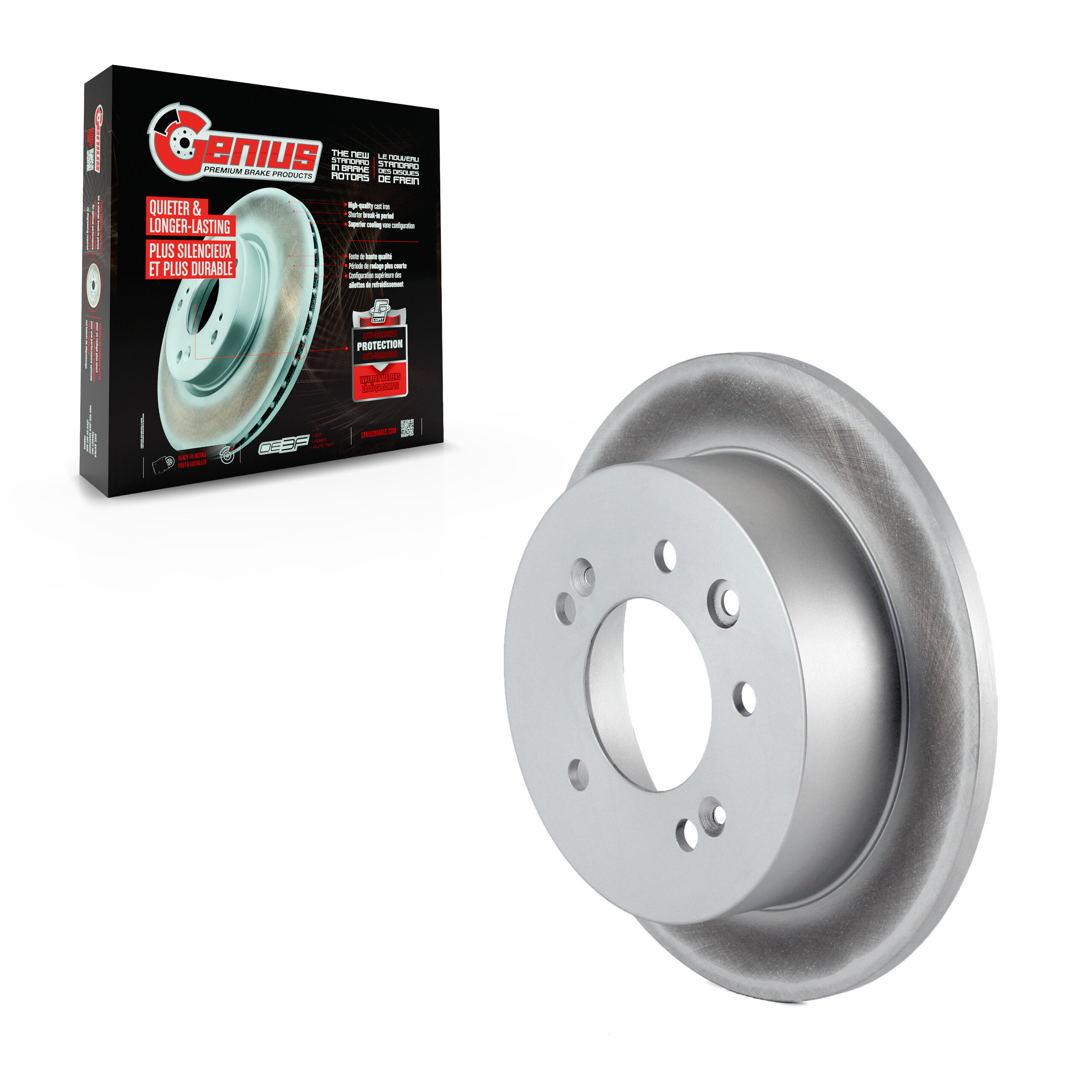 Genius - GCR-980498 - Rear Disc Brake Rotor