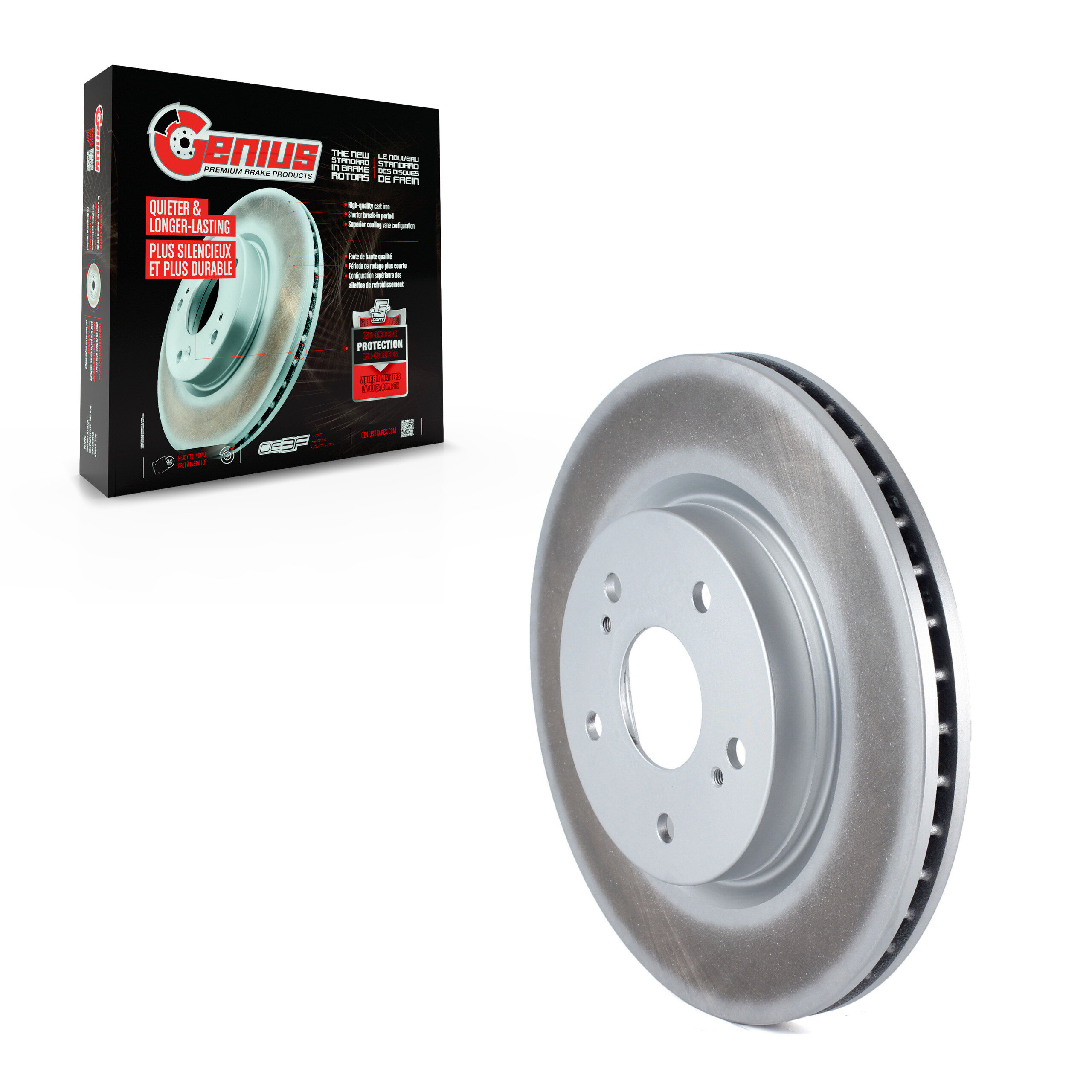 Genius - GCR-980509 - Front Disc Brake Rotor