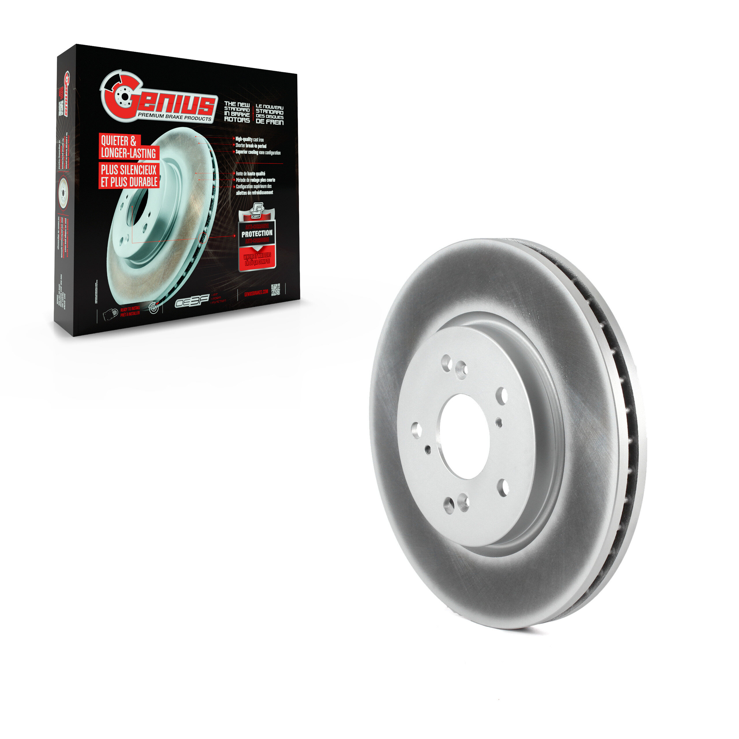 Genius - GCR-980515 - Front Disc Brake Rotor
