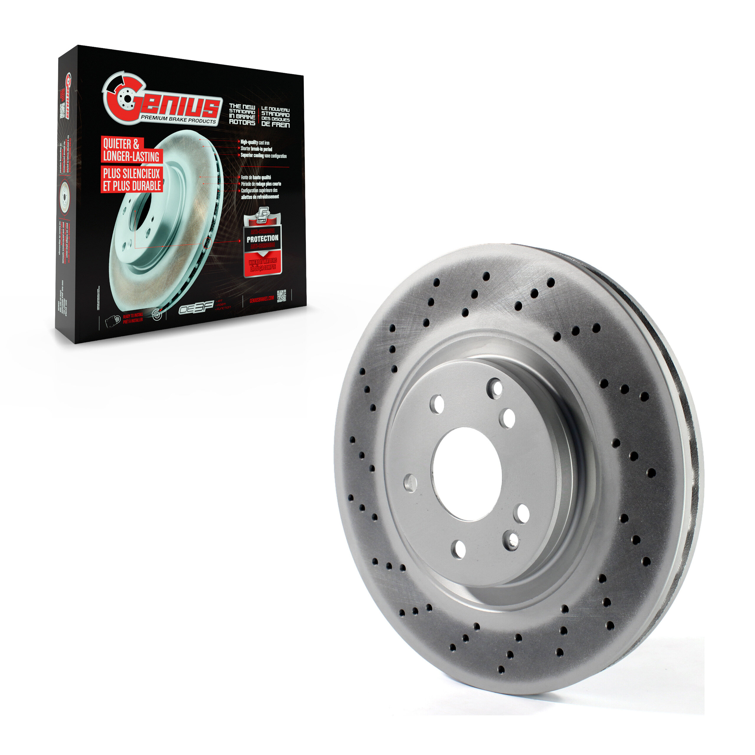 Genius - GCR-980521 - Front Disc Brake Rotor