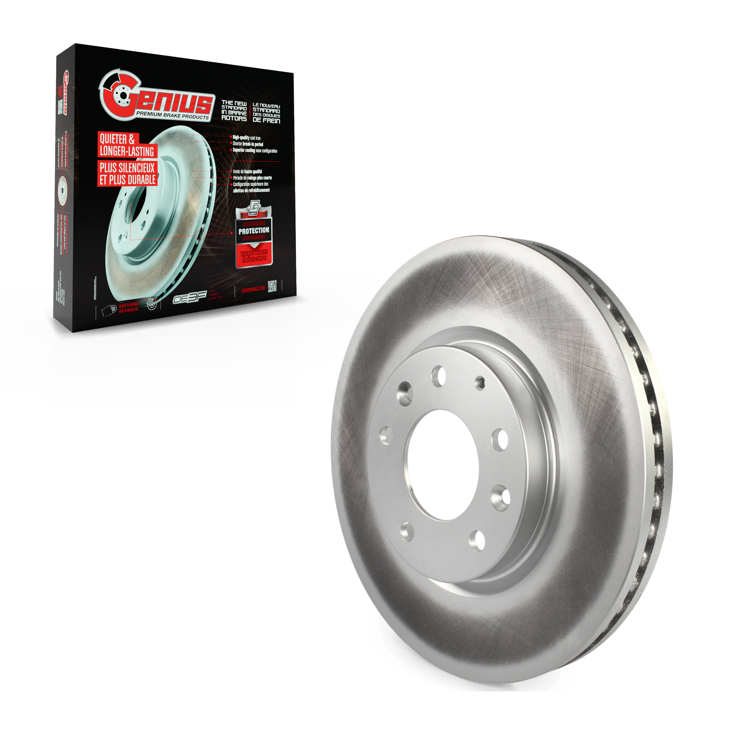 Genius - GCR-980524 - Front Disc Brake Rotor