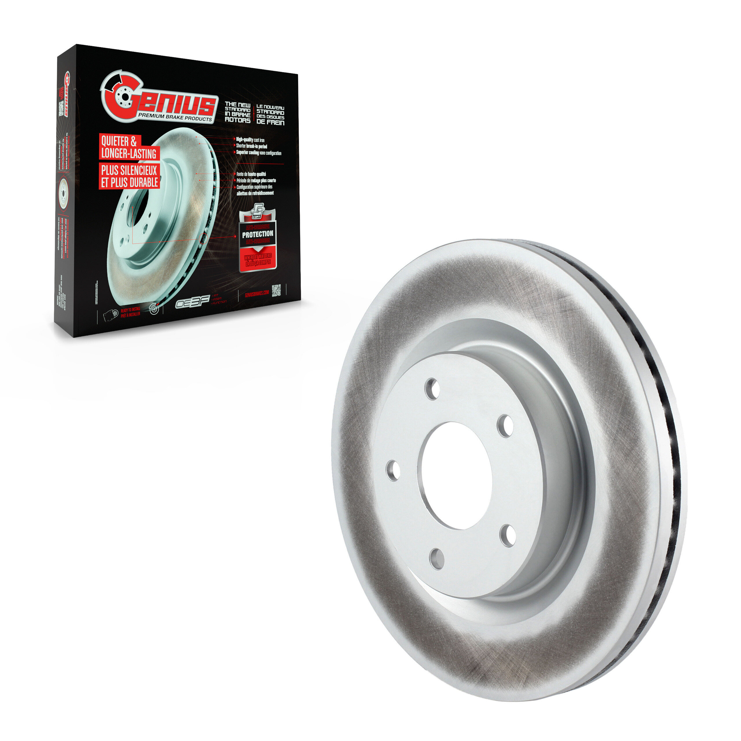 Genius - GCR-980562 - Front Disc Brake Rotor