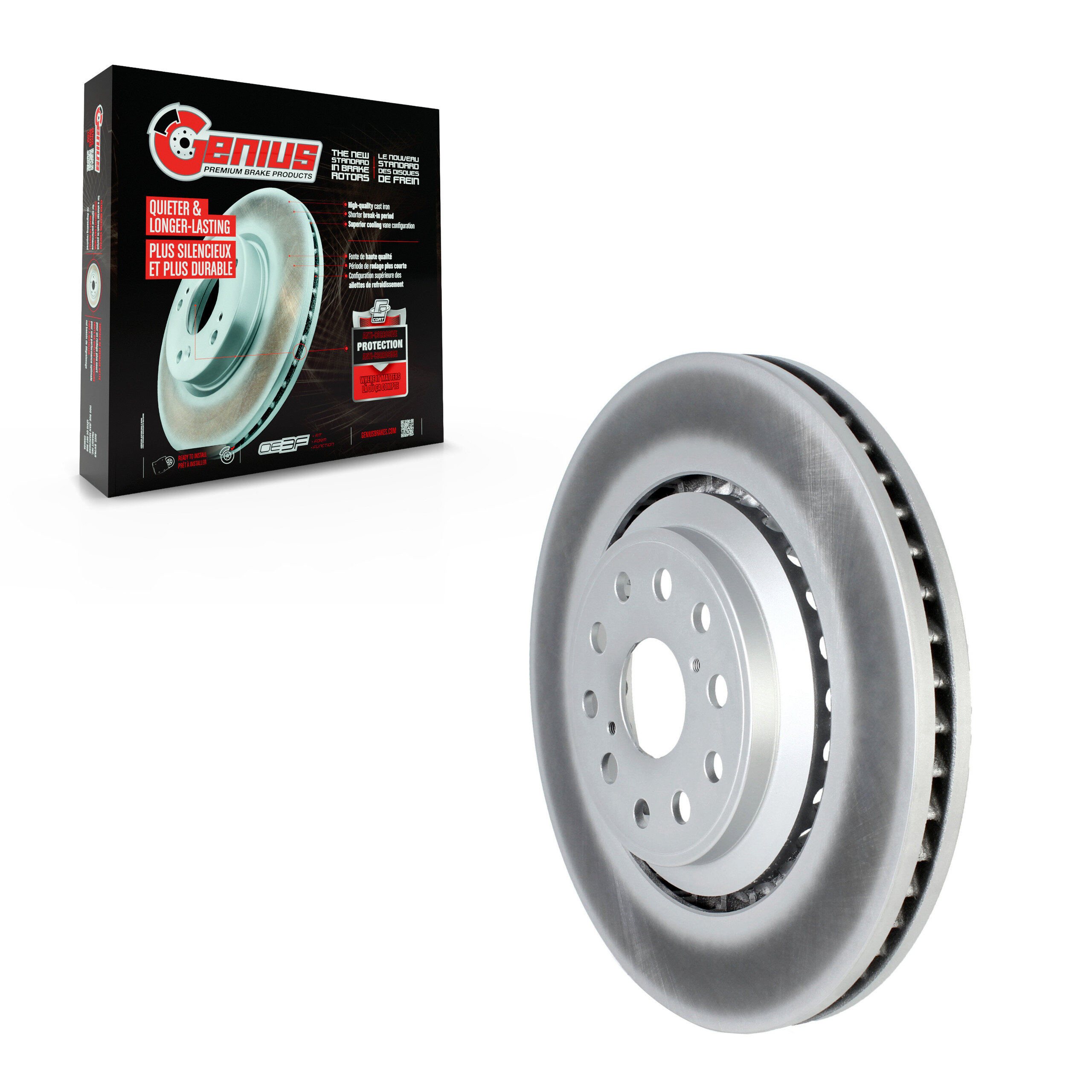 Genius - GCR-980565 - Front Right Disc Brake Rotor