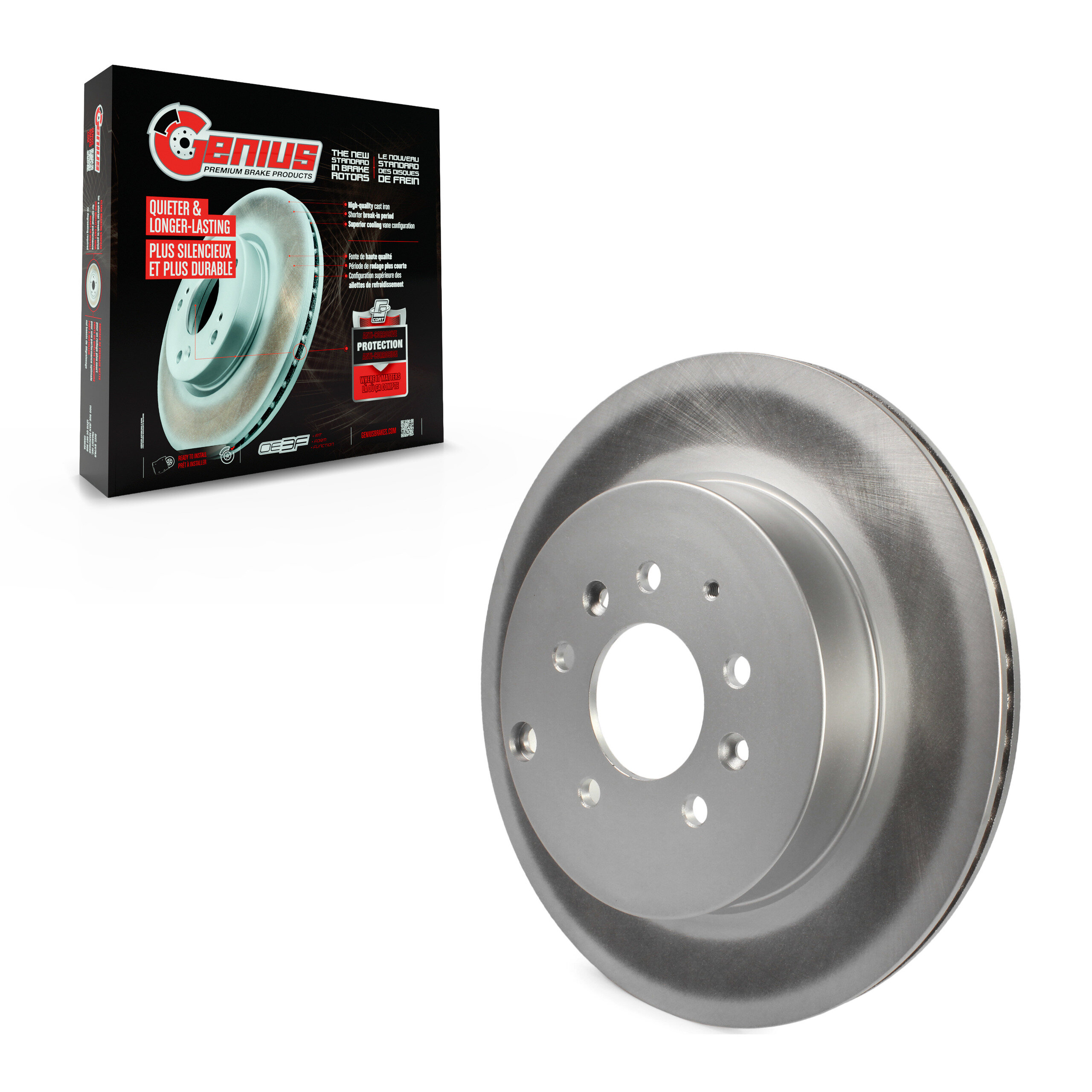 Genius - GCR-980579 - Rear Disc Brake Rotor