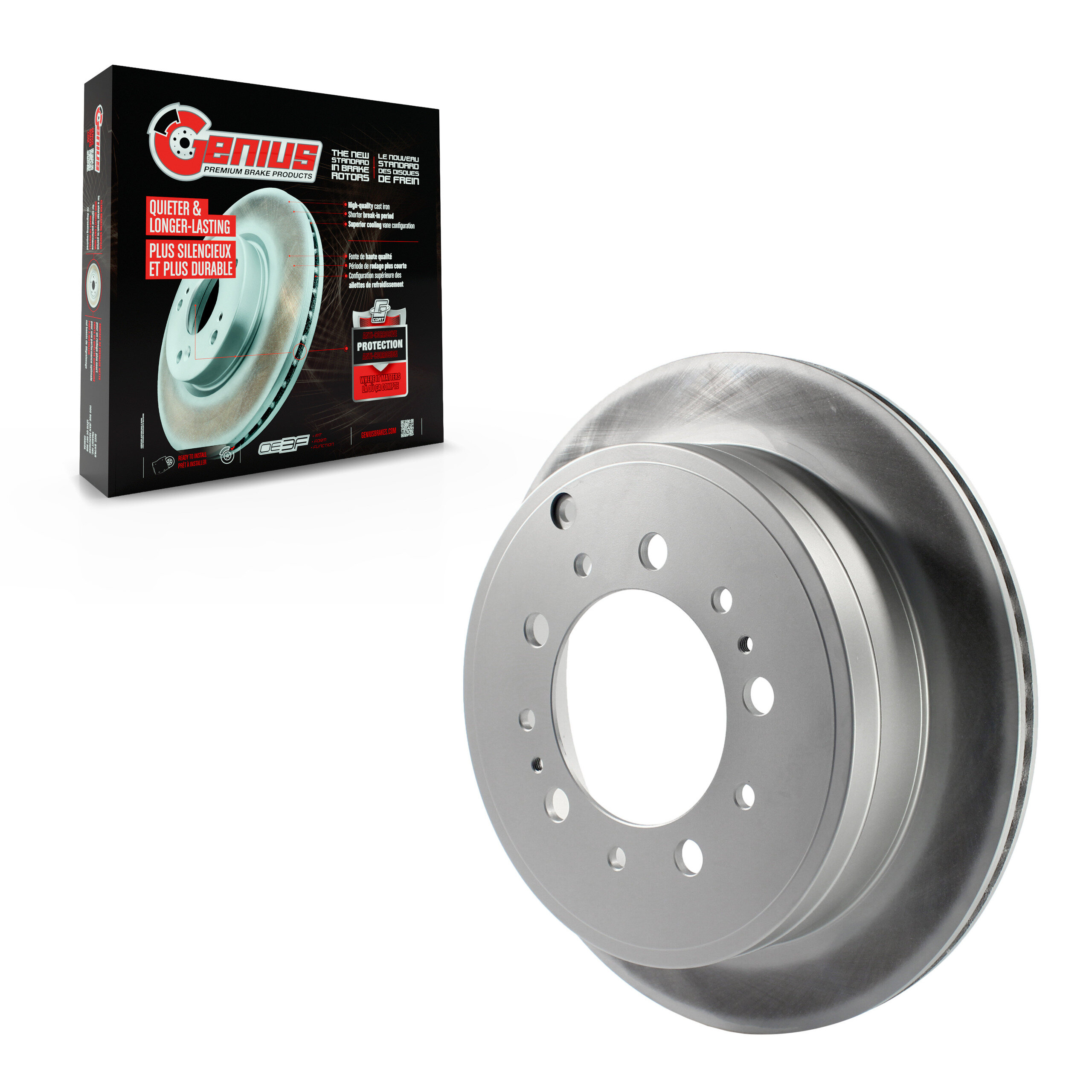 Genius - GCR-980584 - Rear Disc Brake Rotor