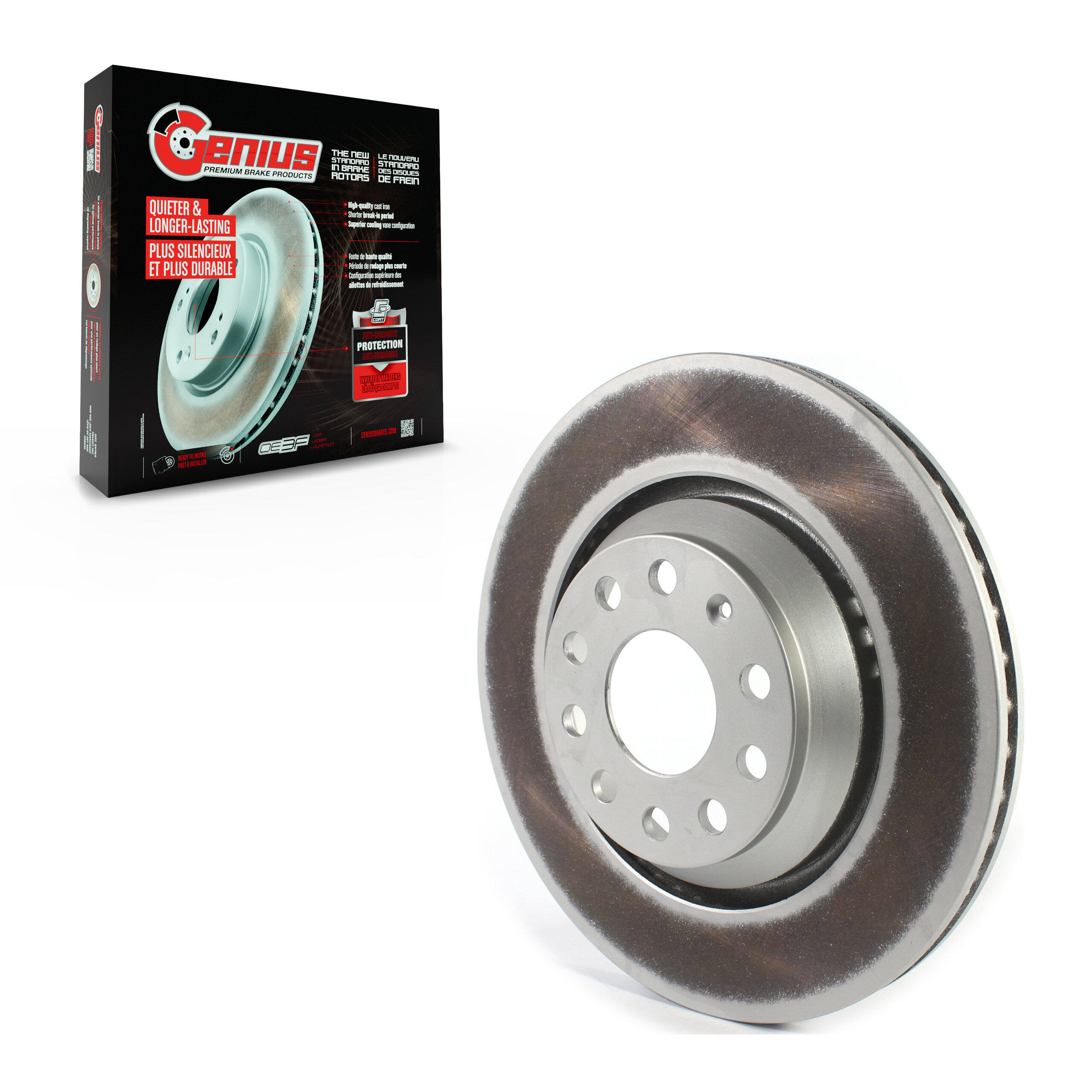 Genius - GCR-980585 - Rear Disc Brake Rotor