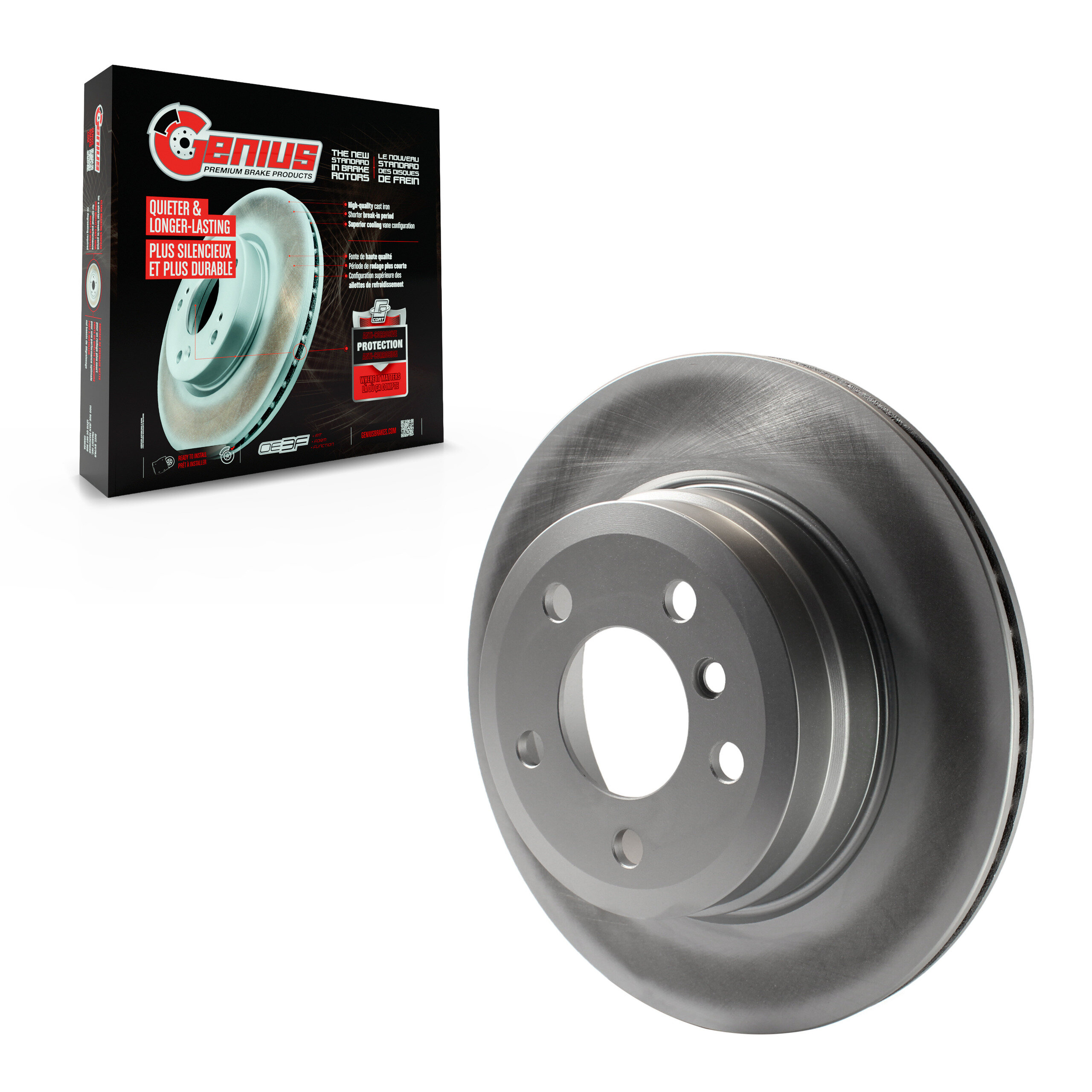 Genius - GCR-980593 - Rear Disc Brake Rotor